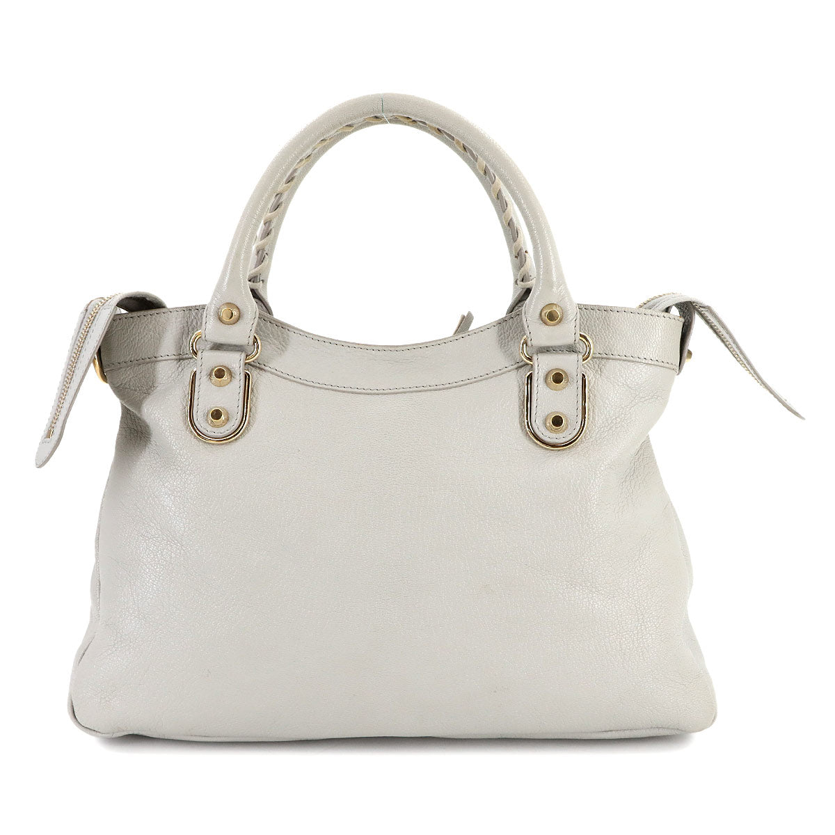 The Town 2way Hand Shoulder Bag Leather Gray 240579