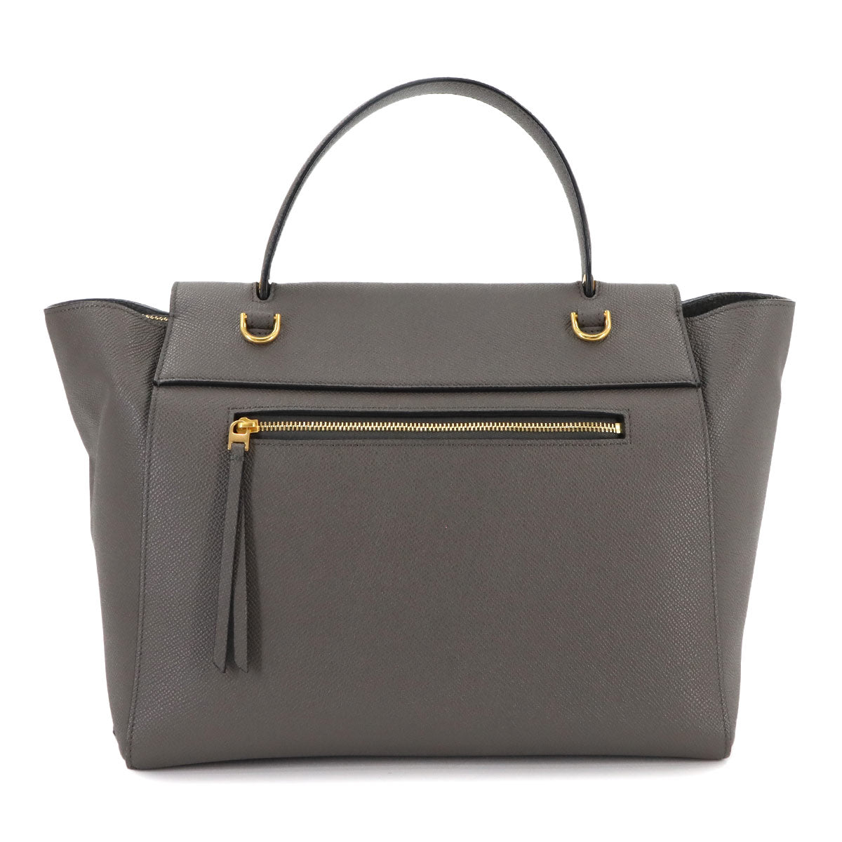 Belt Bag Mini 2way Hand Shoulder Bag Leather Gray 176103 Purse