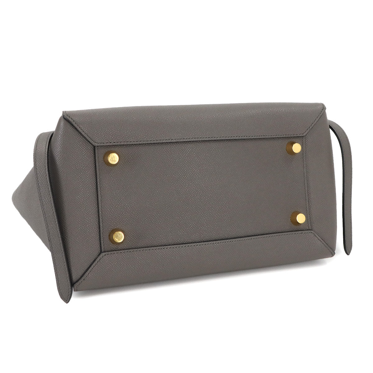 Belt Bag Mini 2way Hand Shoulder Bag Leather Gray 176103 Purse