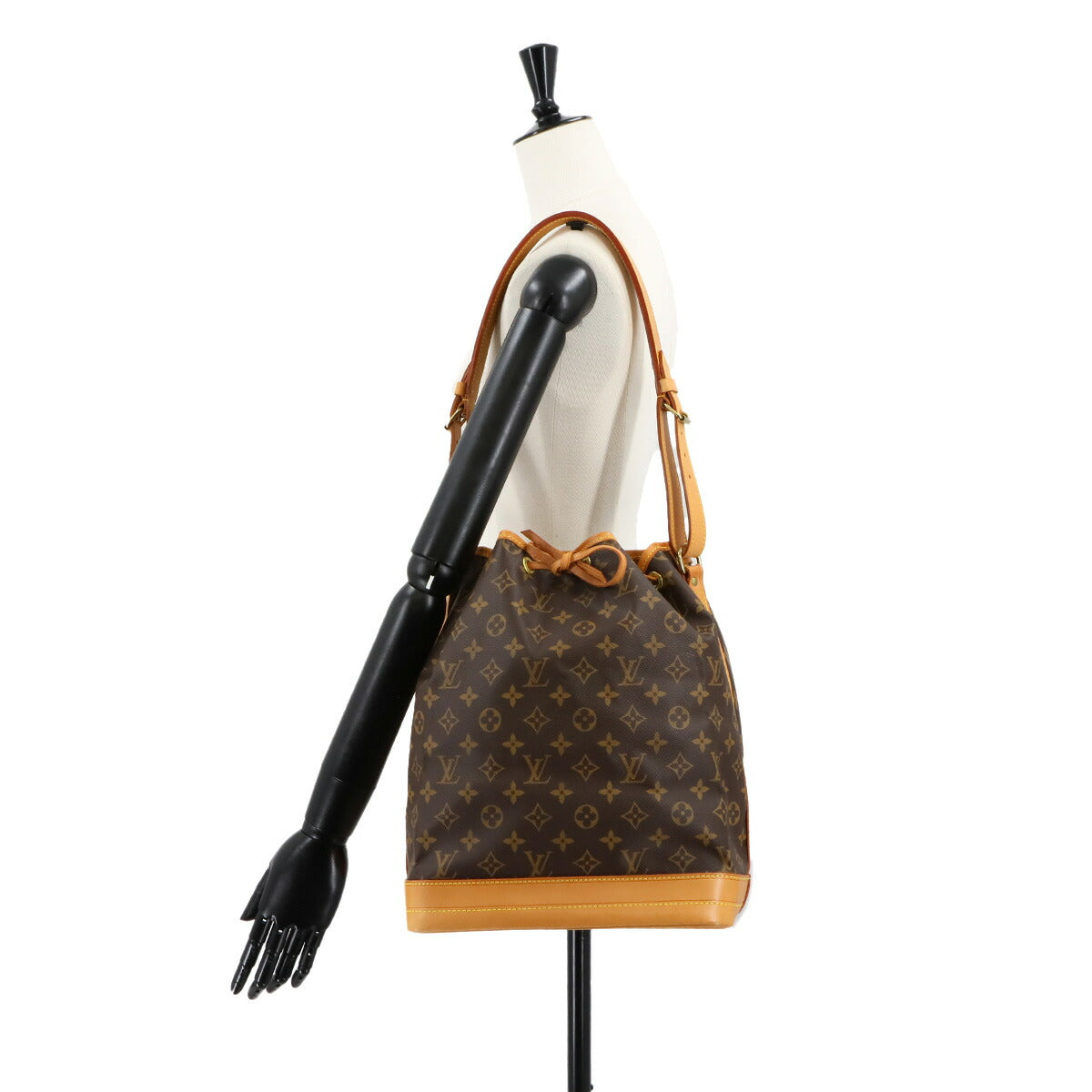 Monogram Noe Drawstring Shoulder Bag Brown M42224 Purse
