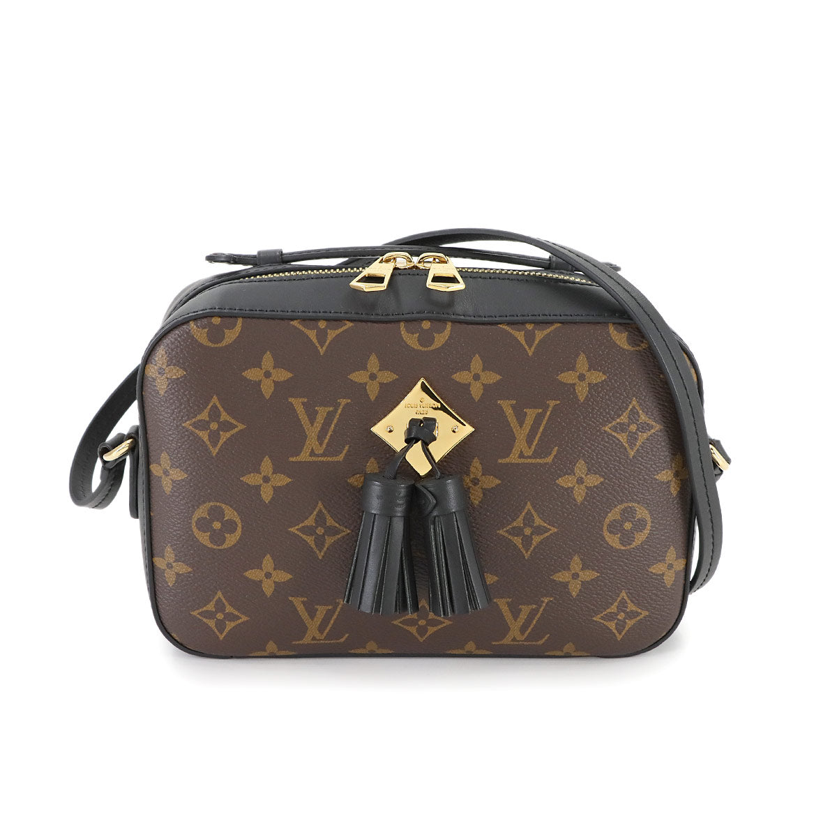 Monogram Saintonge Shoulder Bag Brown Noir M43555 Purse