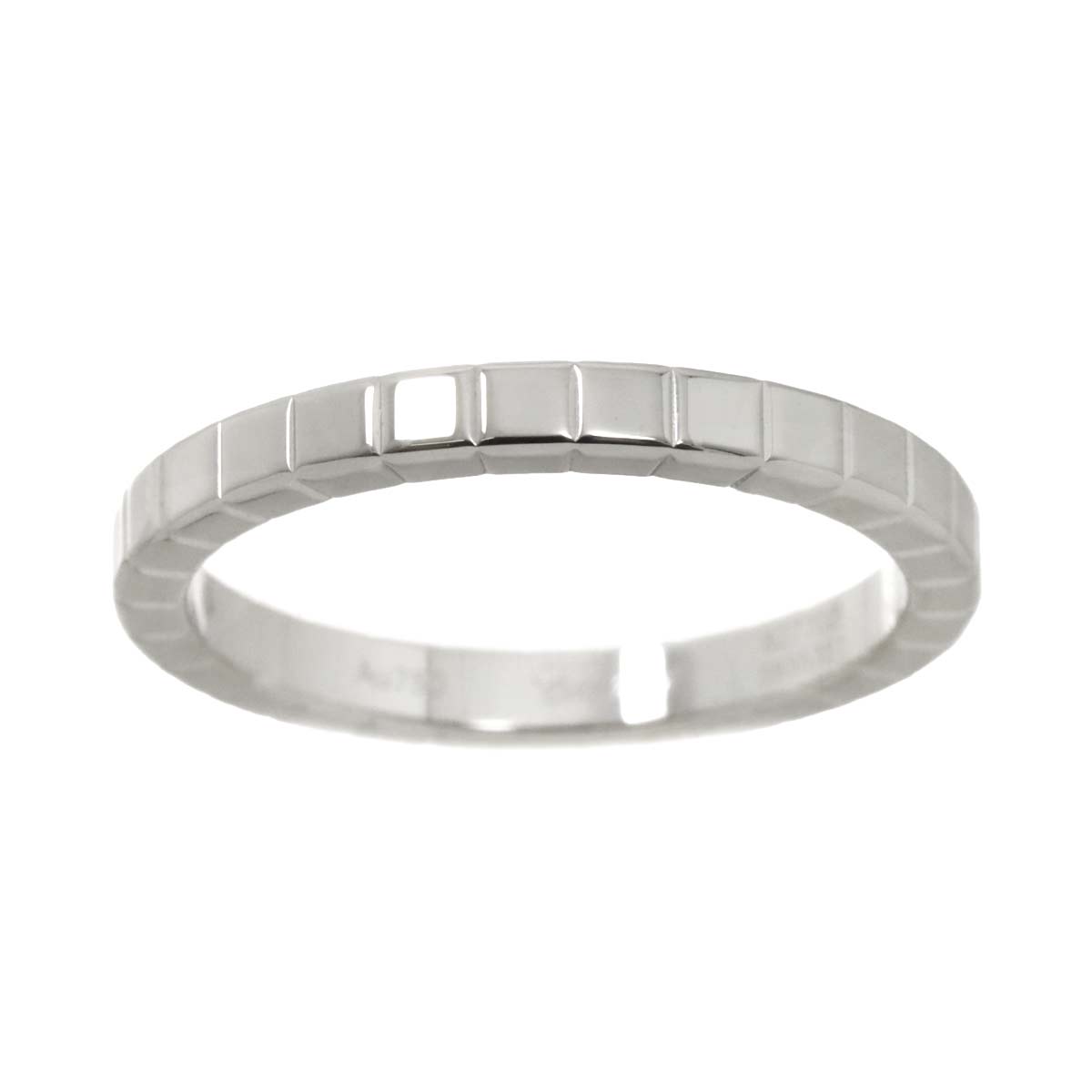 Ice Cube Ring 18K WG 750 Size6.75(US)