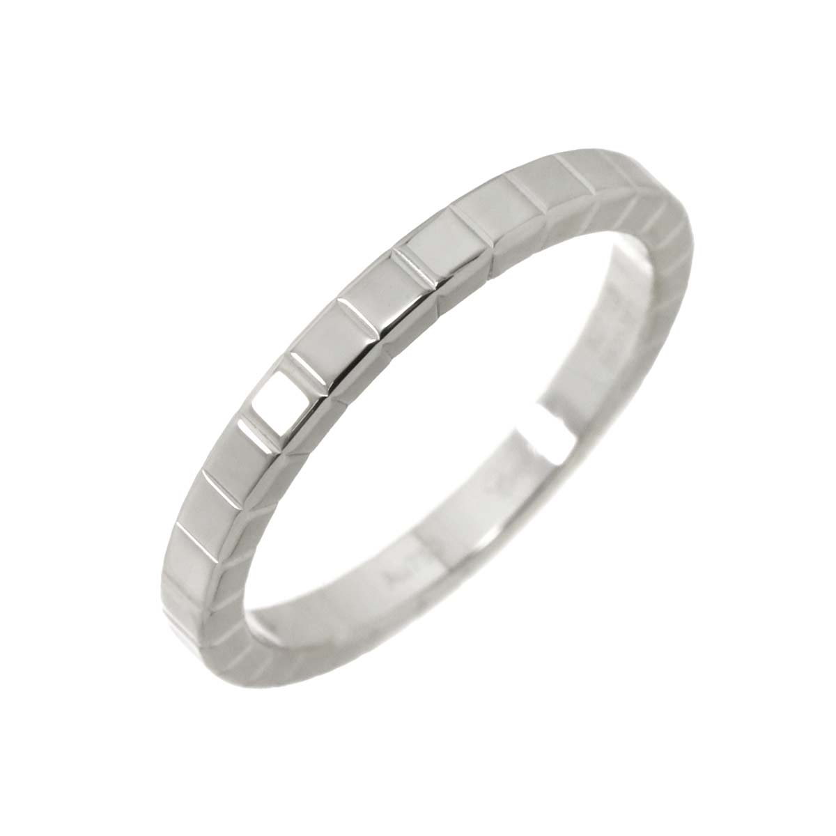 Ice Cube Ring 18K WG 750 Size6.75(US)