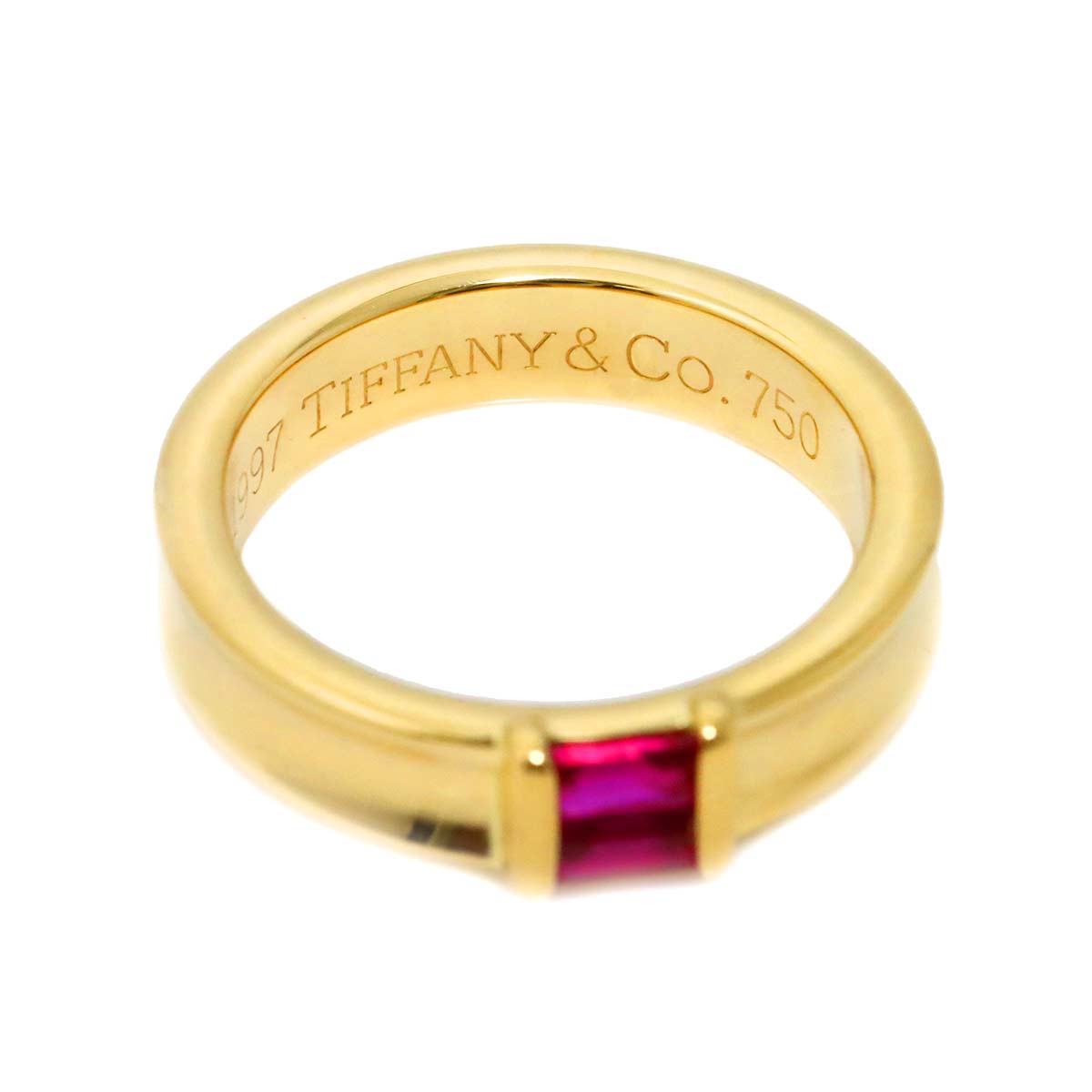Ruby Ring 18K YG 750 size4.75-5(US)