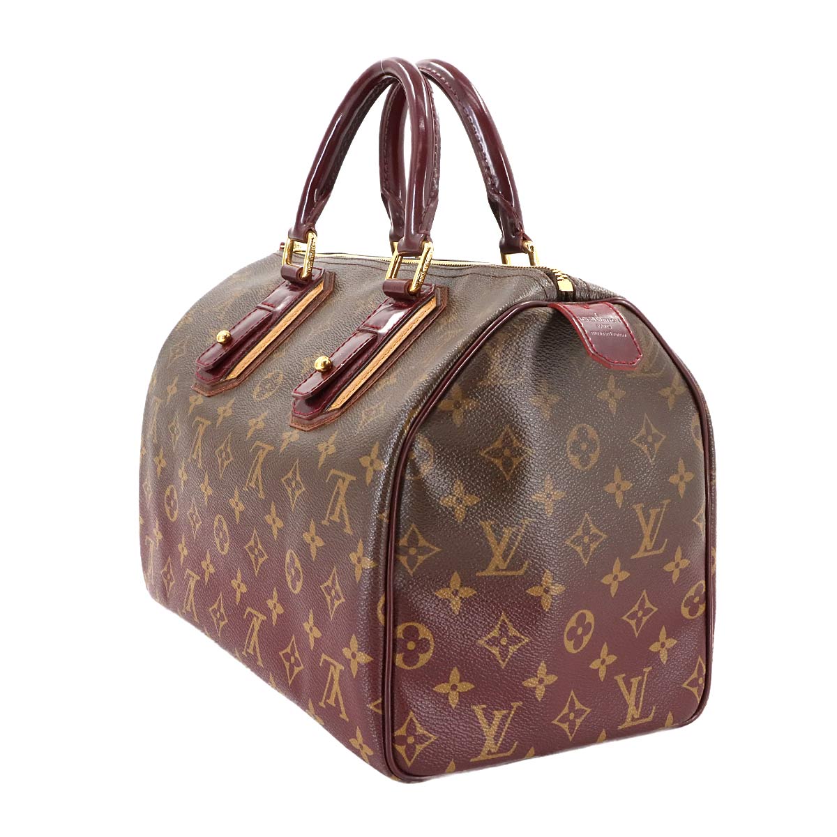 Monogram Mirage Speedy 30 Hand Bag Brown Bordeaux M95586