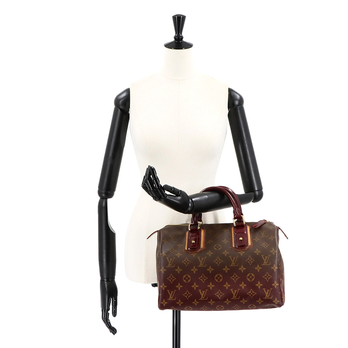 Monogram Mirage Speedy 30 Hand Bag Brown Bordeaux M95586