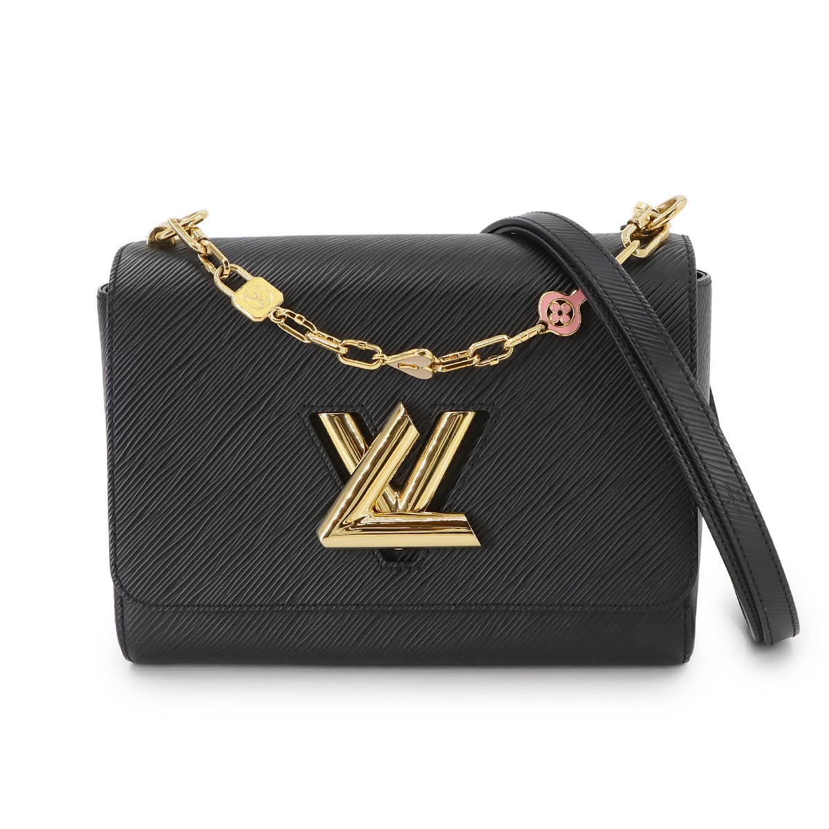 Epi Twist MM Shoulder Bag Leather Noir M53921 Purse
