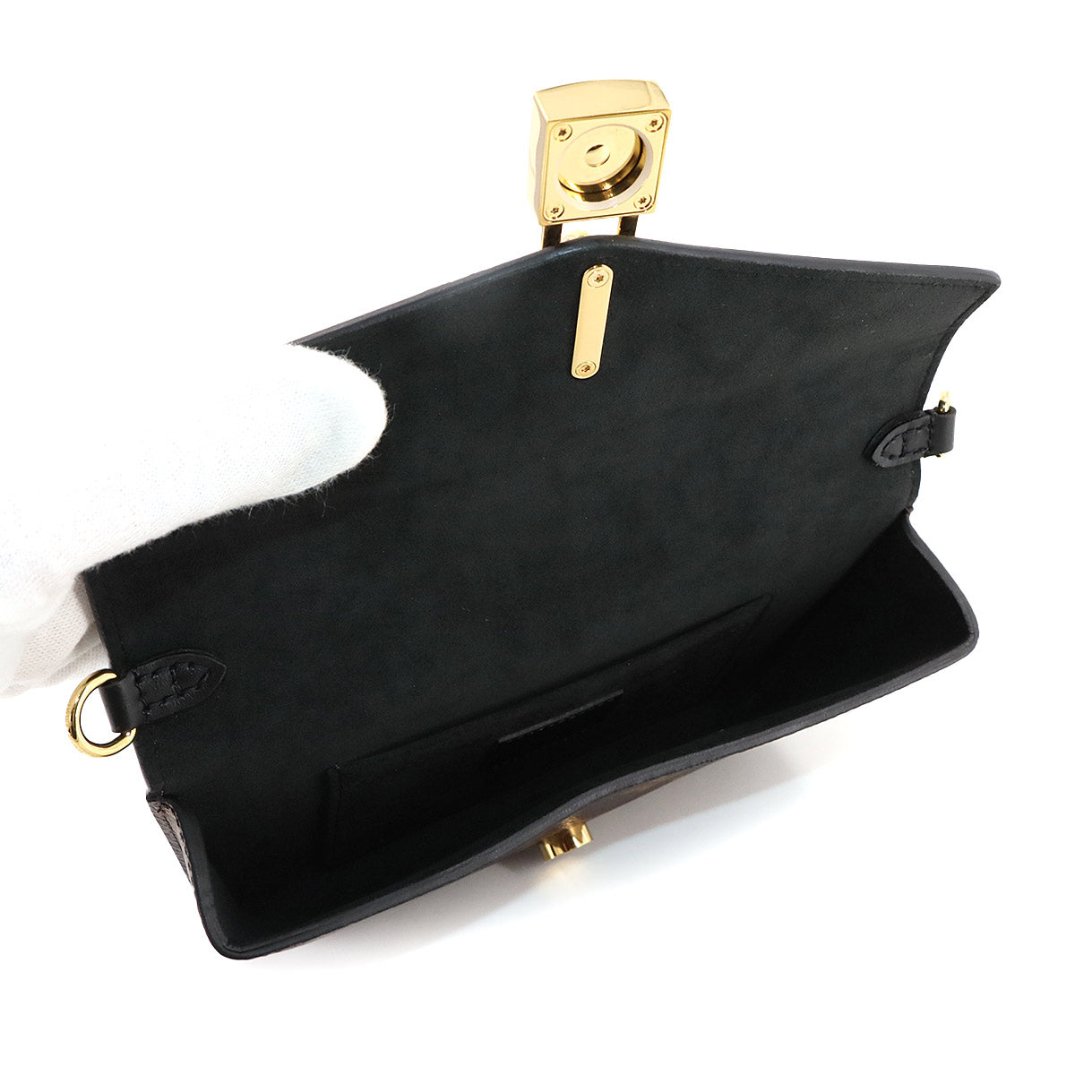 Monogram Padlock On Strap 2way Shoulder Bag Noir M80559