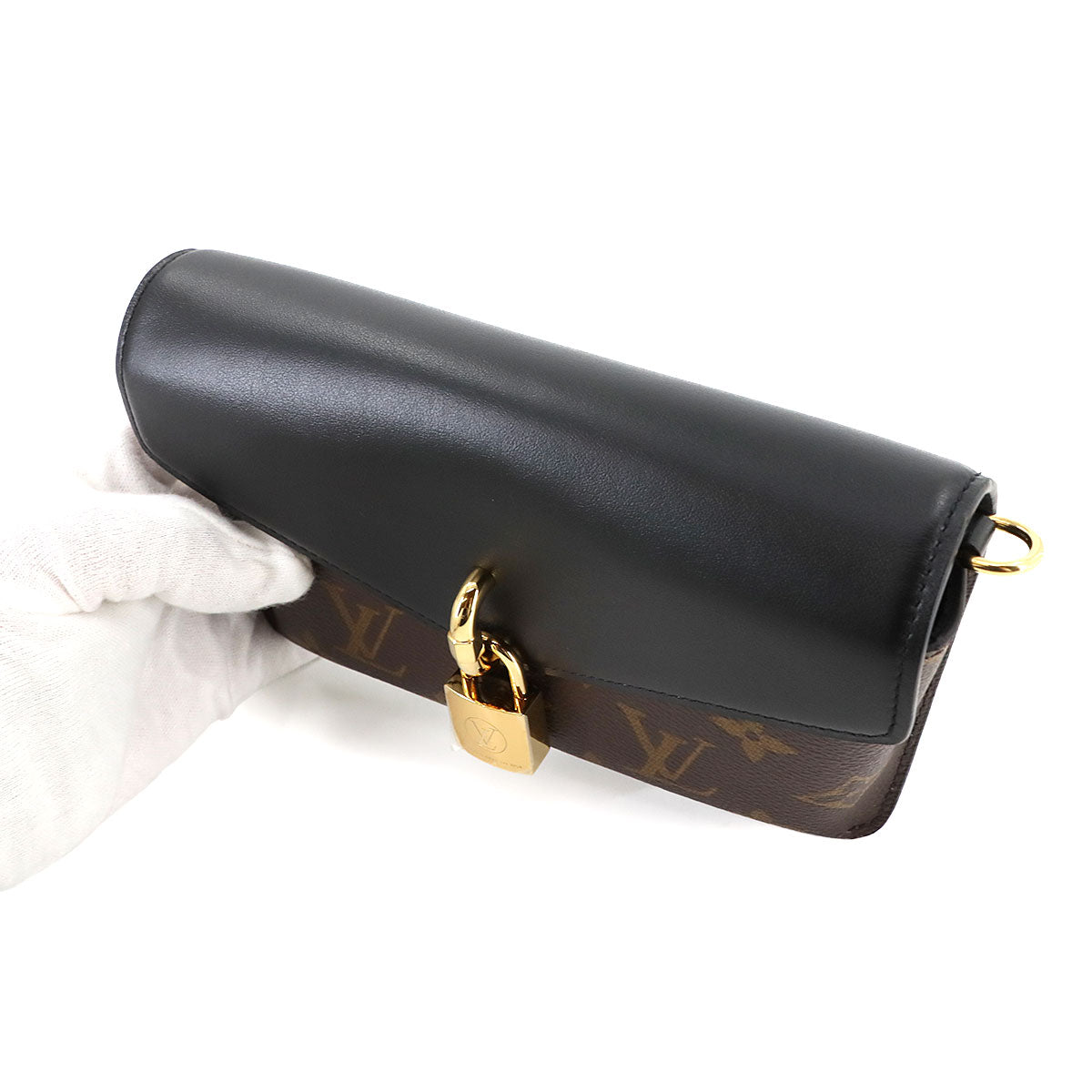 Monogram Padlock On Strap 2way Shoulder Bag Noir M80559