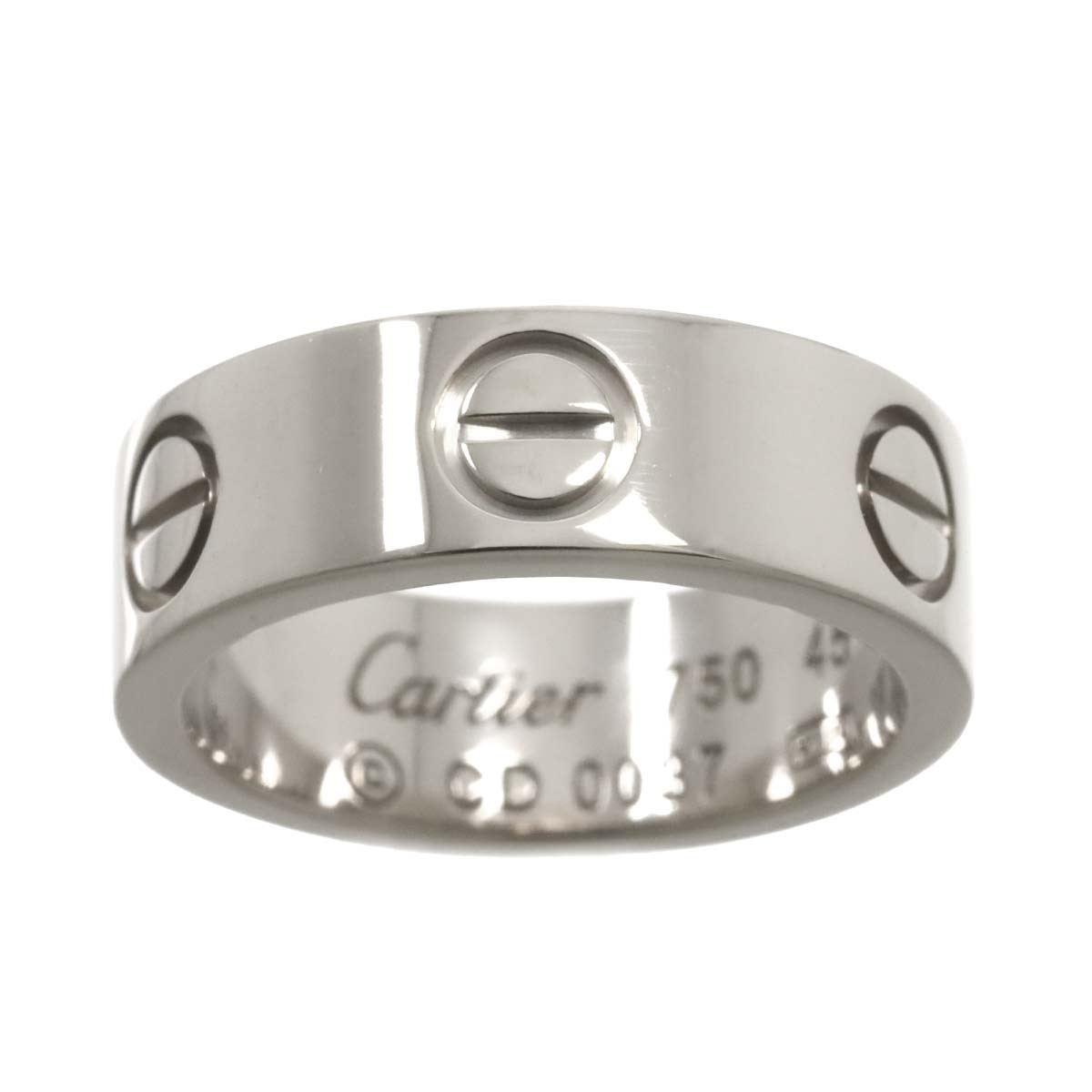 Love Ring 18K White Gold 750 size45 3-3.25(US)