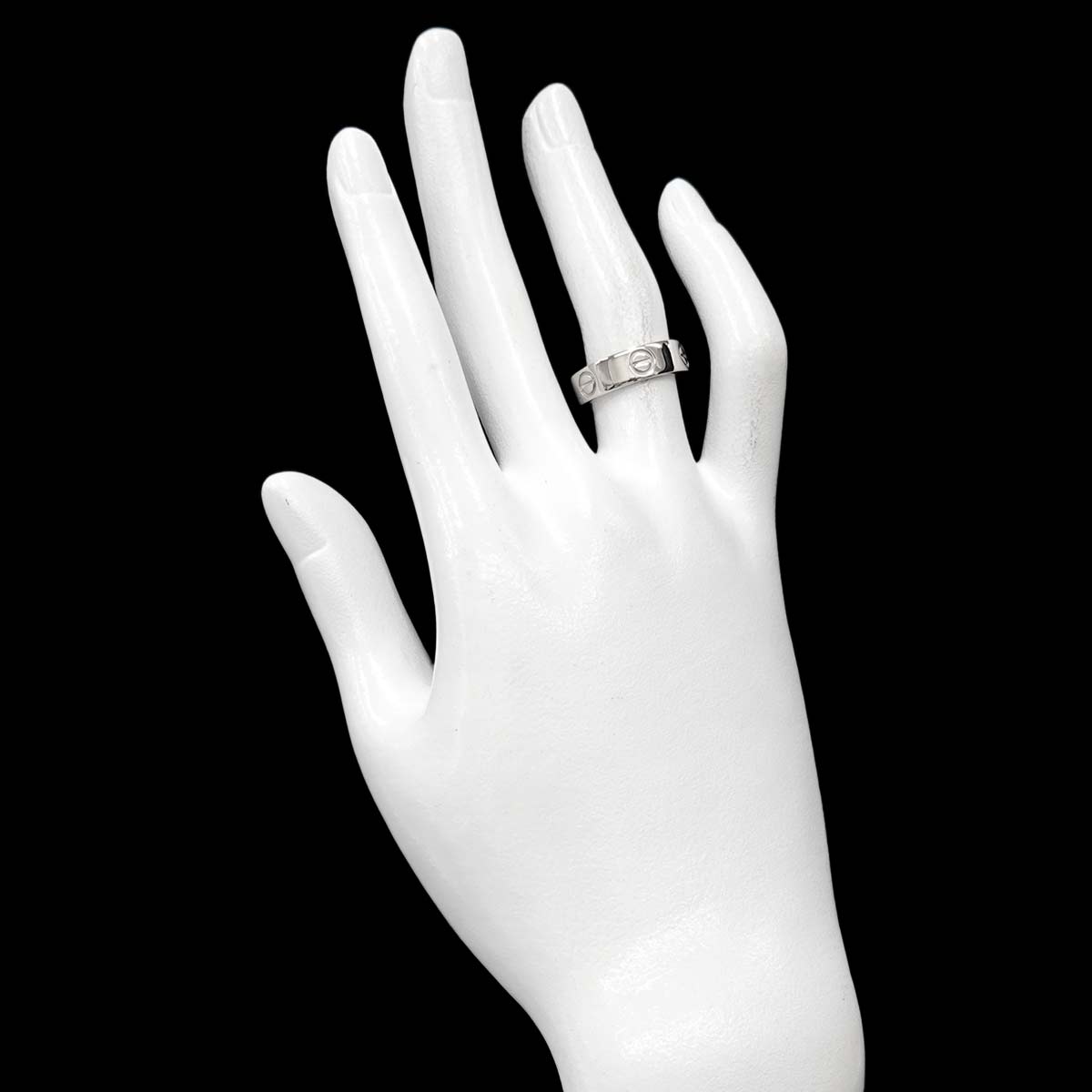 Love Ring 18K White Gold 750 size52 5.75-6(US)