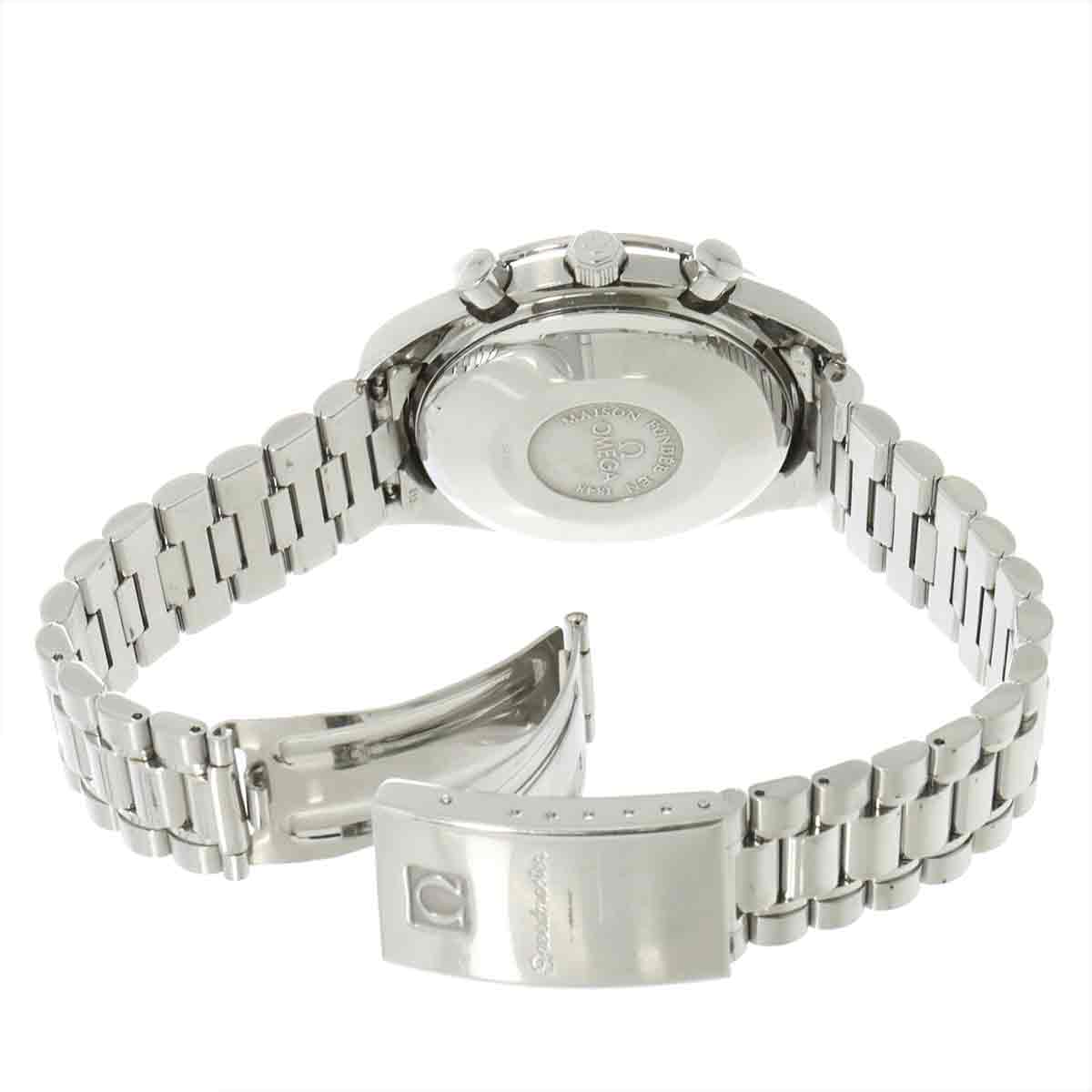 Speedmaster 3521 30 Triple calendar Chronograph Silver Dial