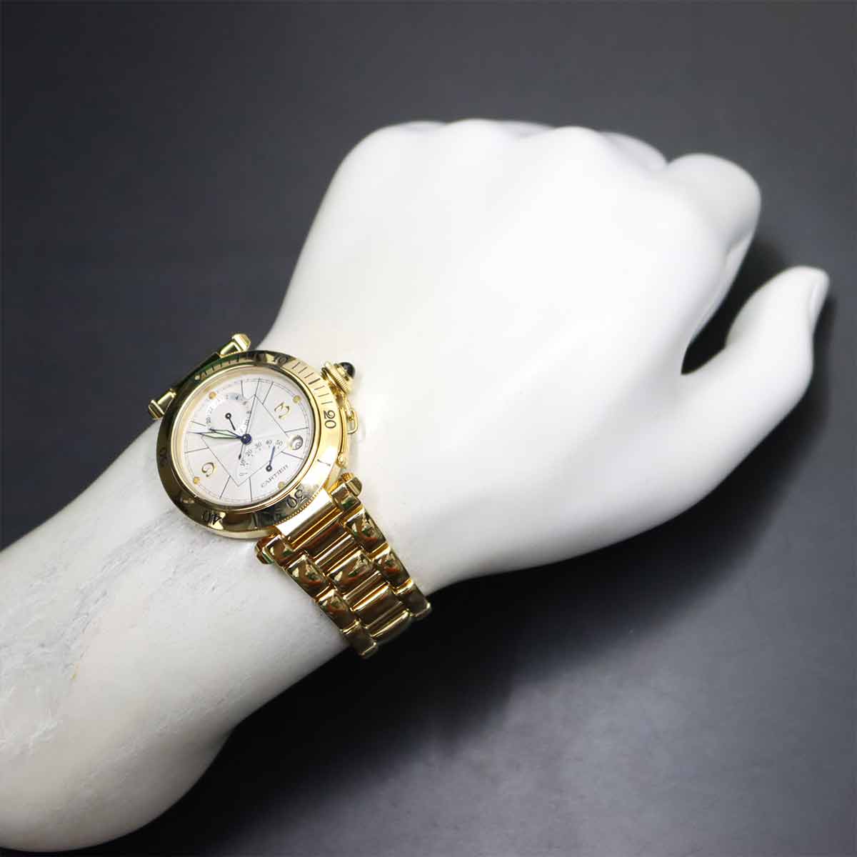 Pasha 38mm GMT W30144D1 Automatic 750YG Silver Dial Mens