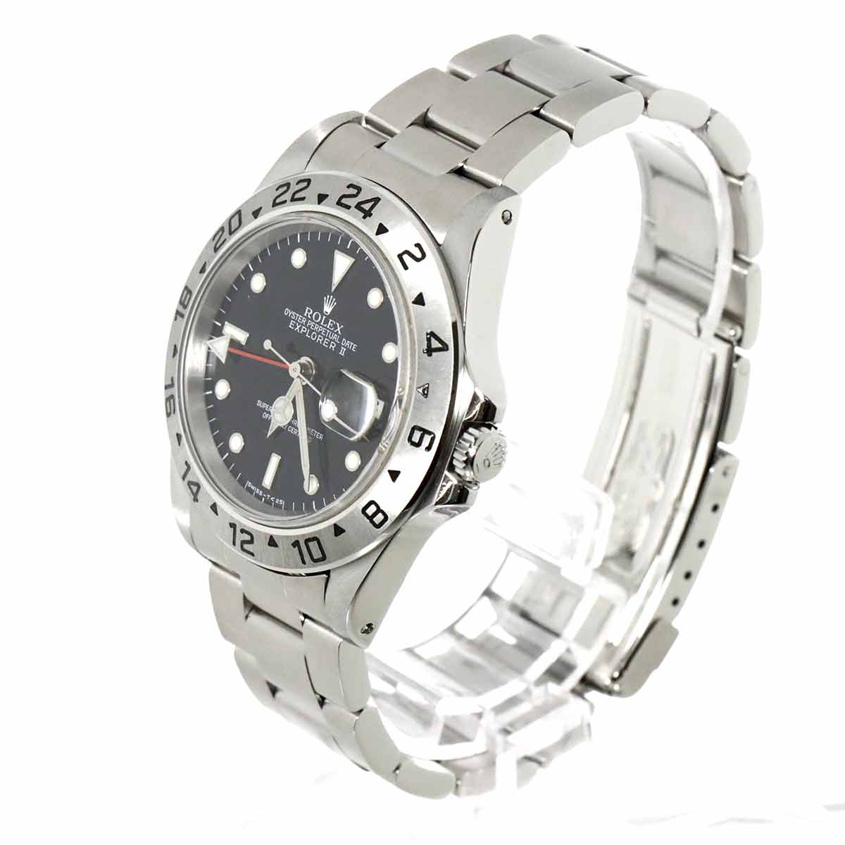 Explorer II 16570 Date Serial U Automatic Black Dial Mens Watch
