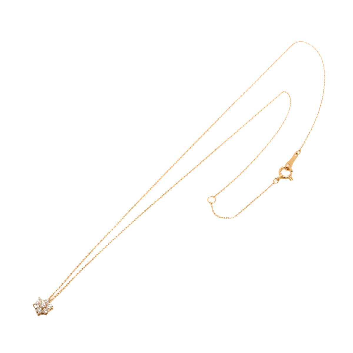 Diamond 0.20ct Necklace 18K Pink Gold 750