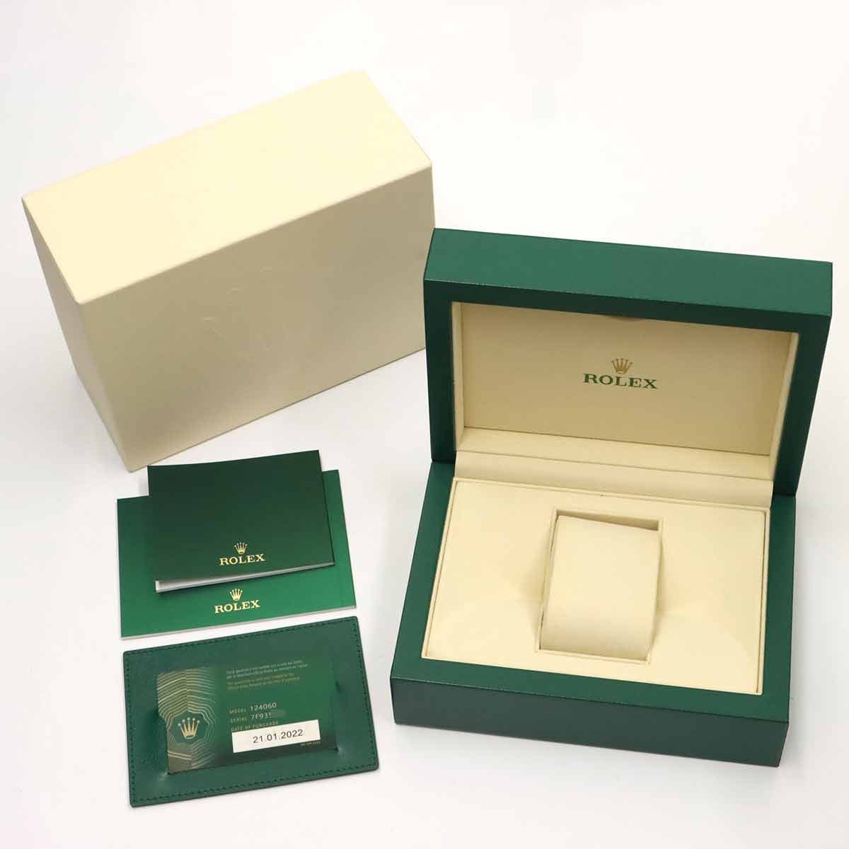 Submariner No Date 124060 Serial Random Black Dial Mens Watch