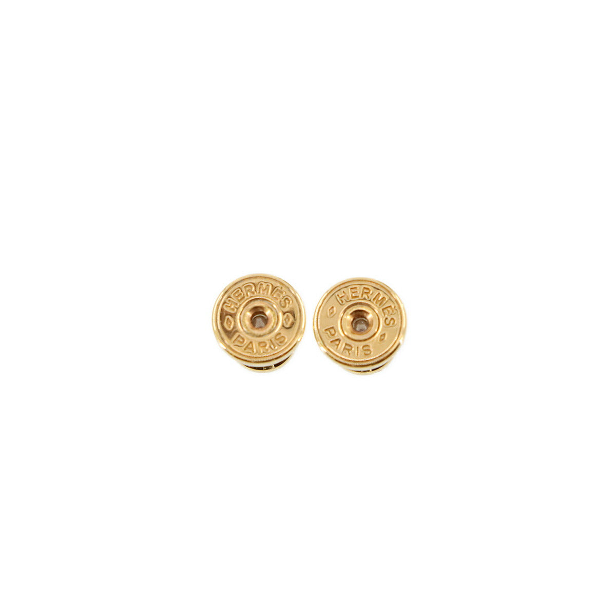 Mini Pop H Earrings Black Gold Pierced Accessory