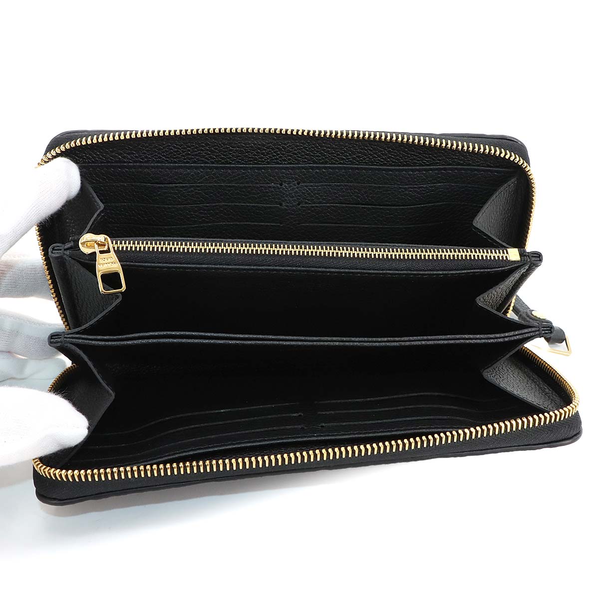 Monogram Empreinte Zippy Wallet Leather Noir M61864