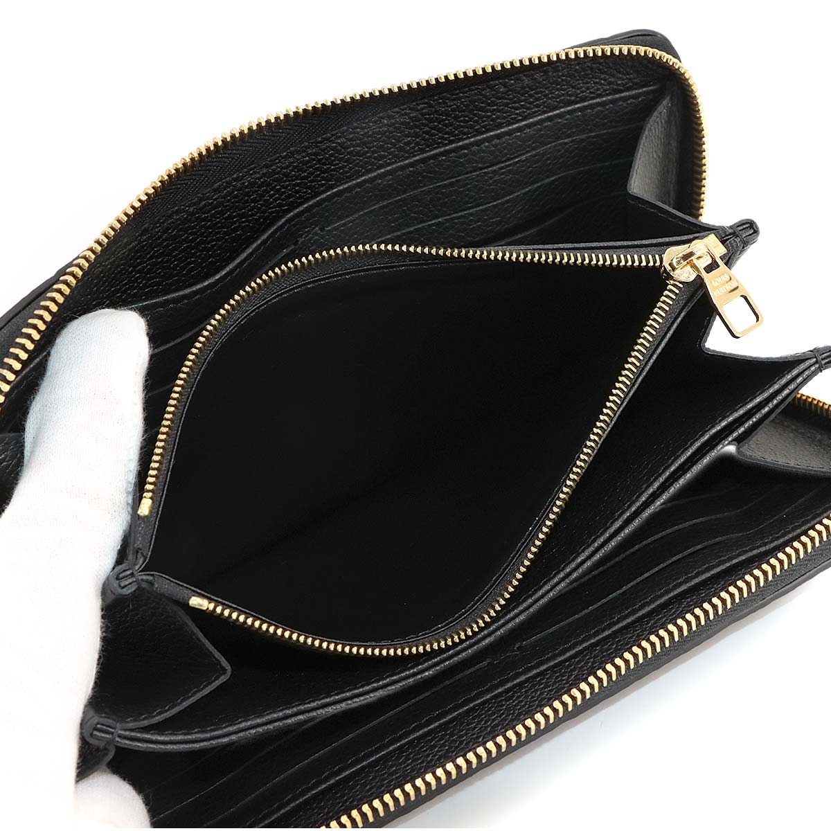 Monogram Empreinte Zippy Wallet Leather Noir M61864