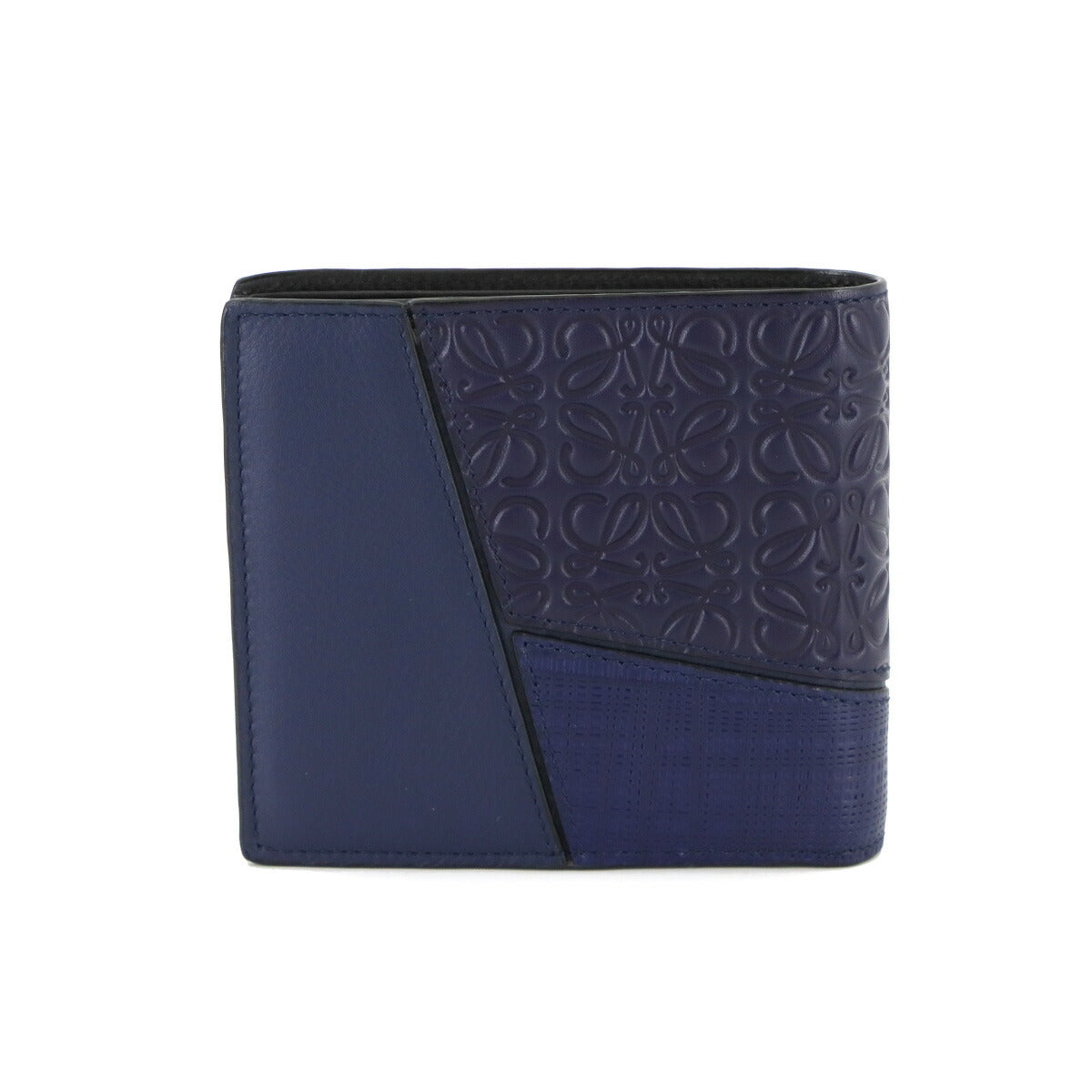 Puzzle Wallet Leather Navy 124.99.501