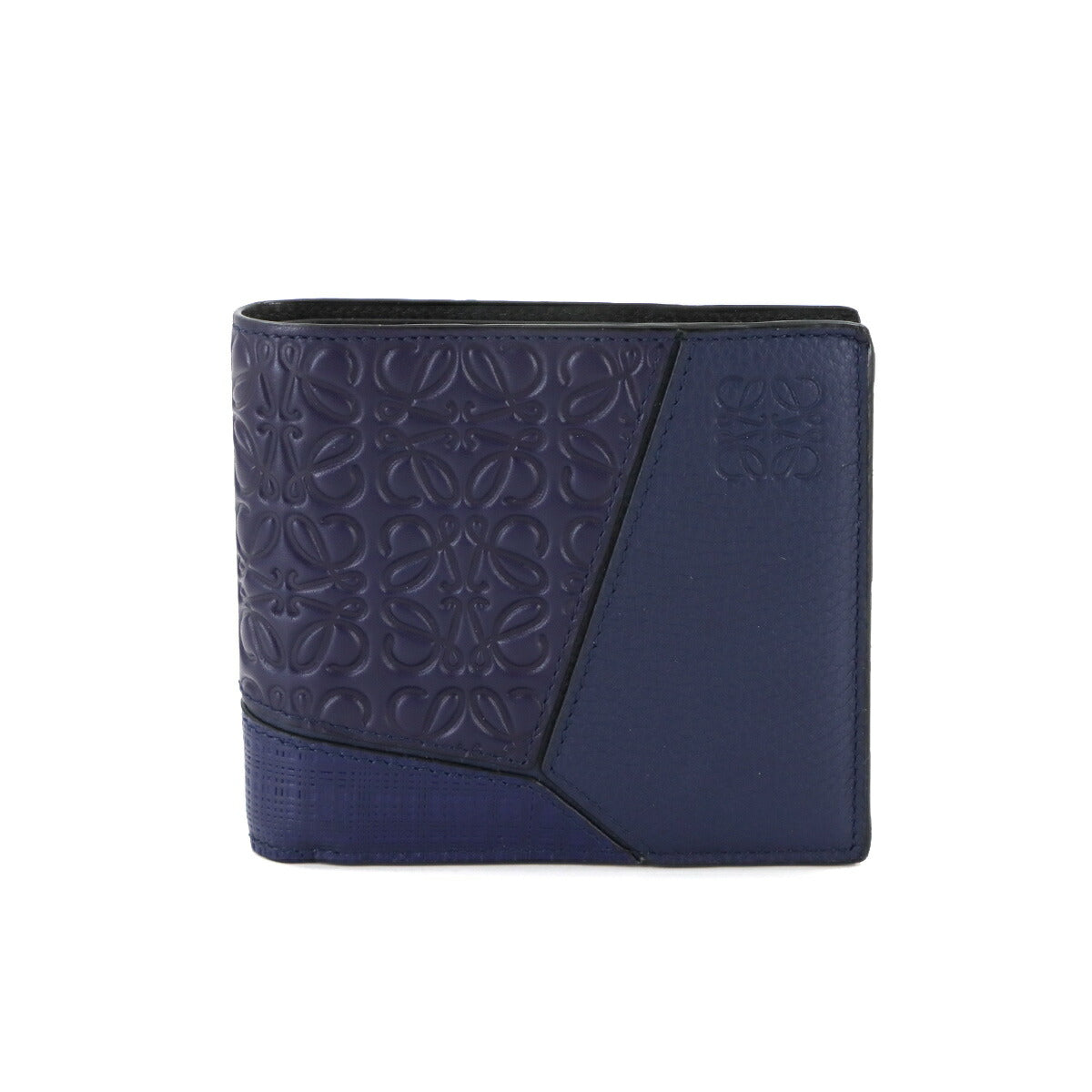 Puzzle Wallet Leather Navy 124.99.501