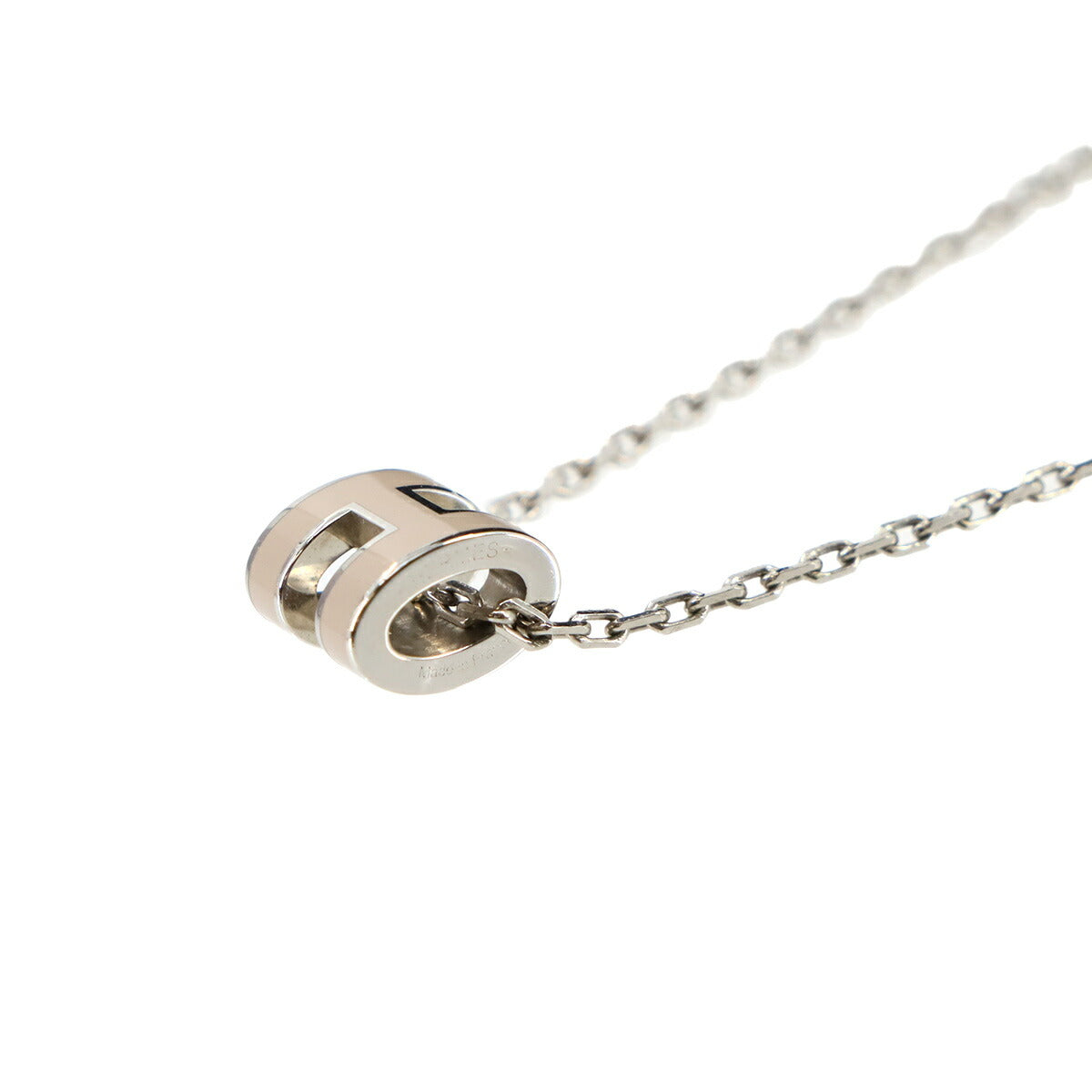 Mini Pop H Chain Necklace Marron grace Silver Accessory