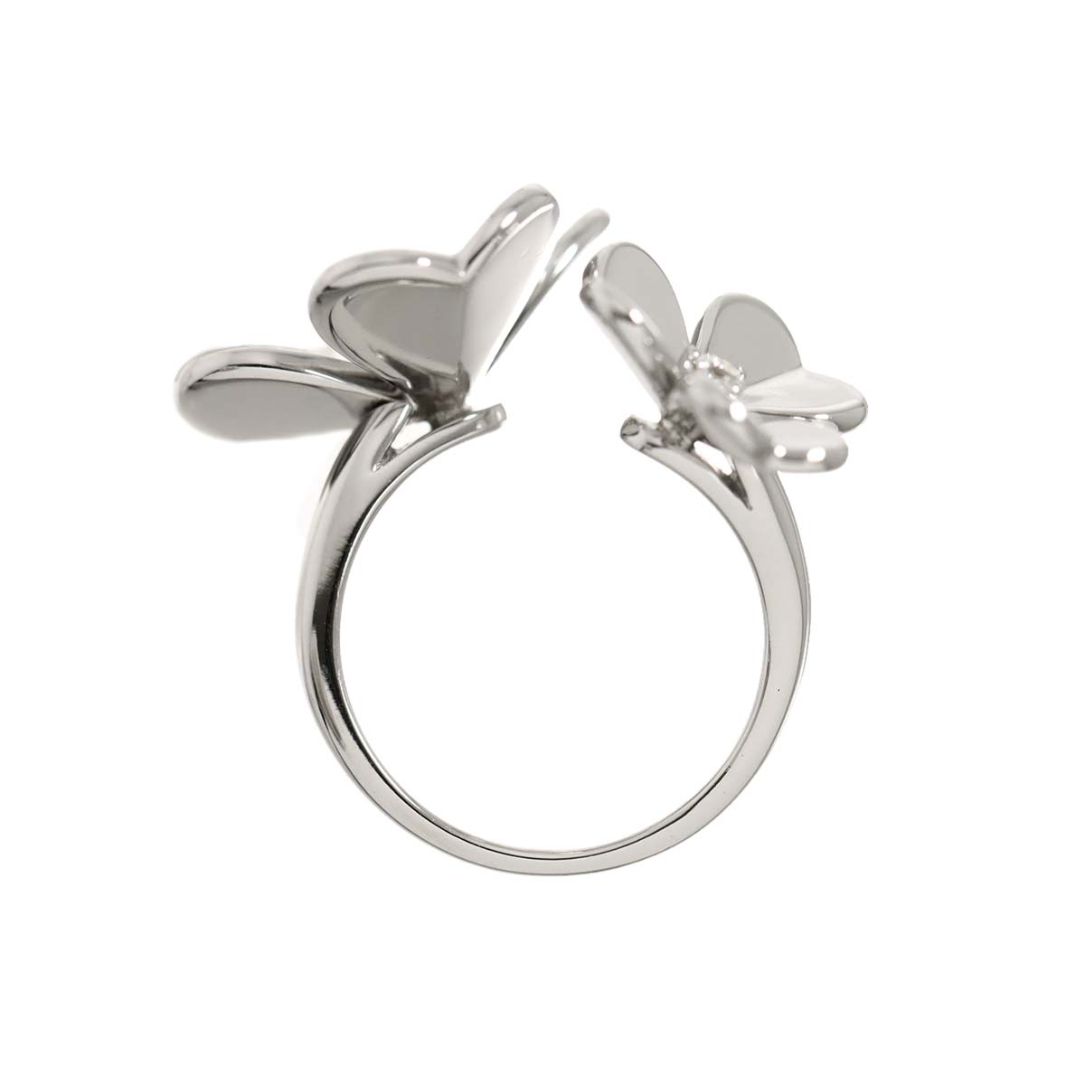 Diamond 2.32ct Ring 18K K18 WG White Gold size6.25-6.5(US)