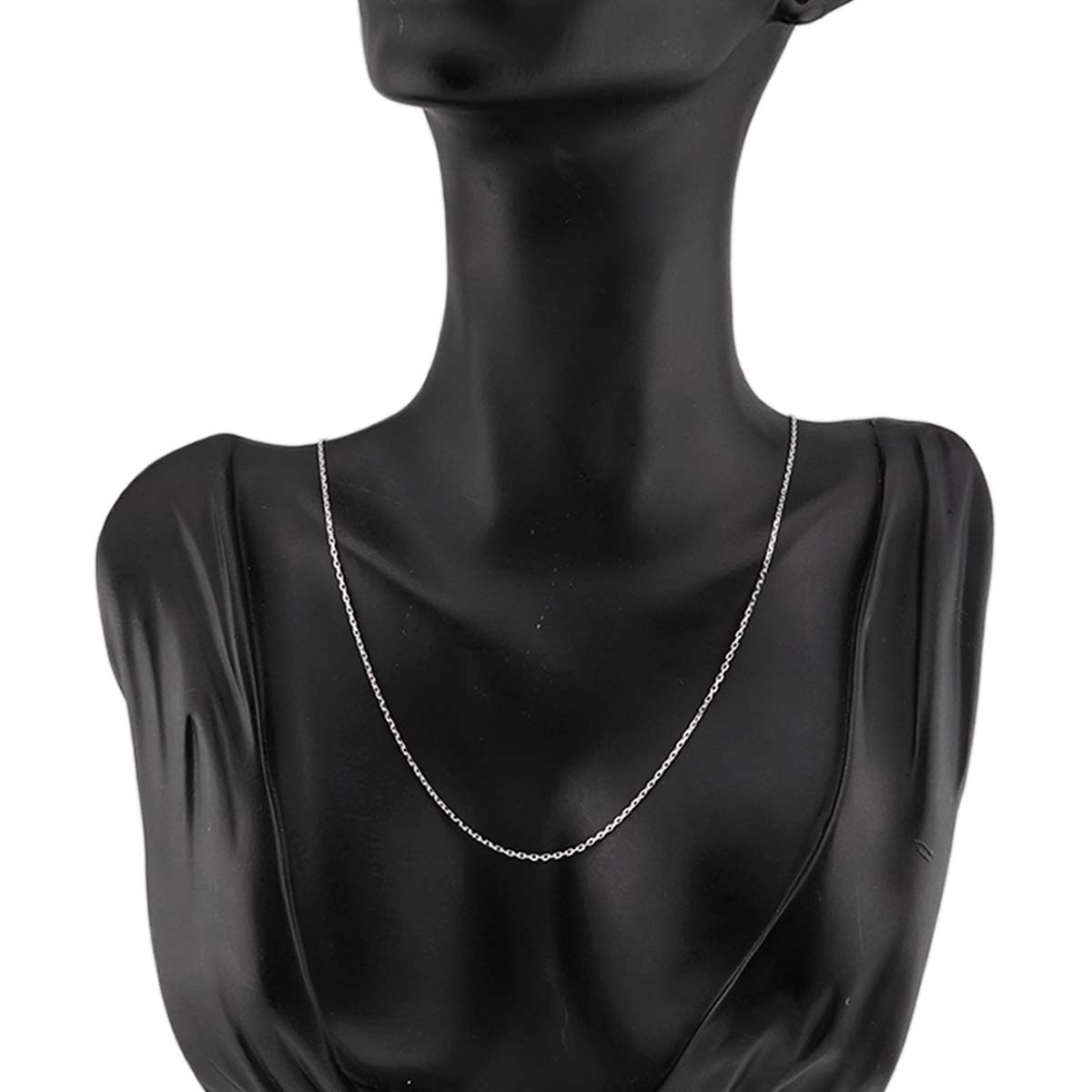 Chain Necklace 18K White Gold 750