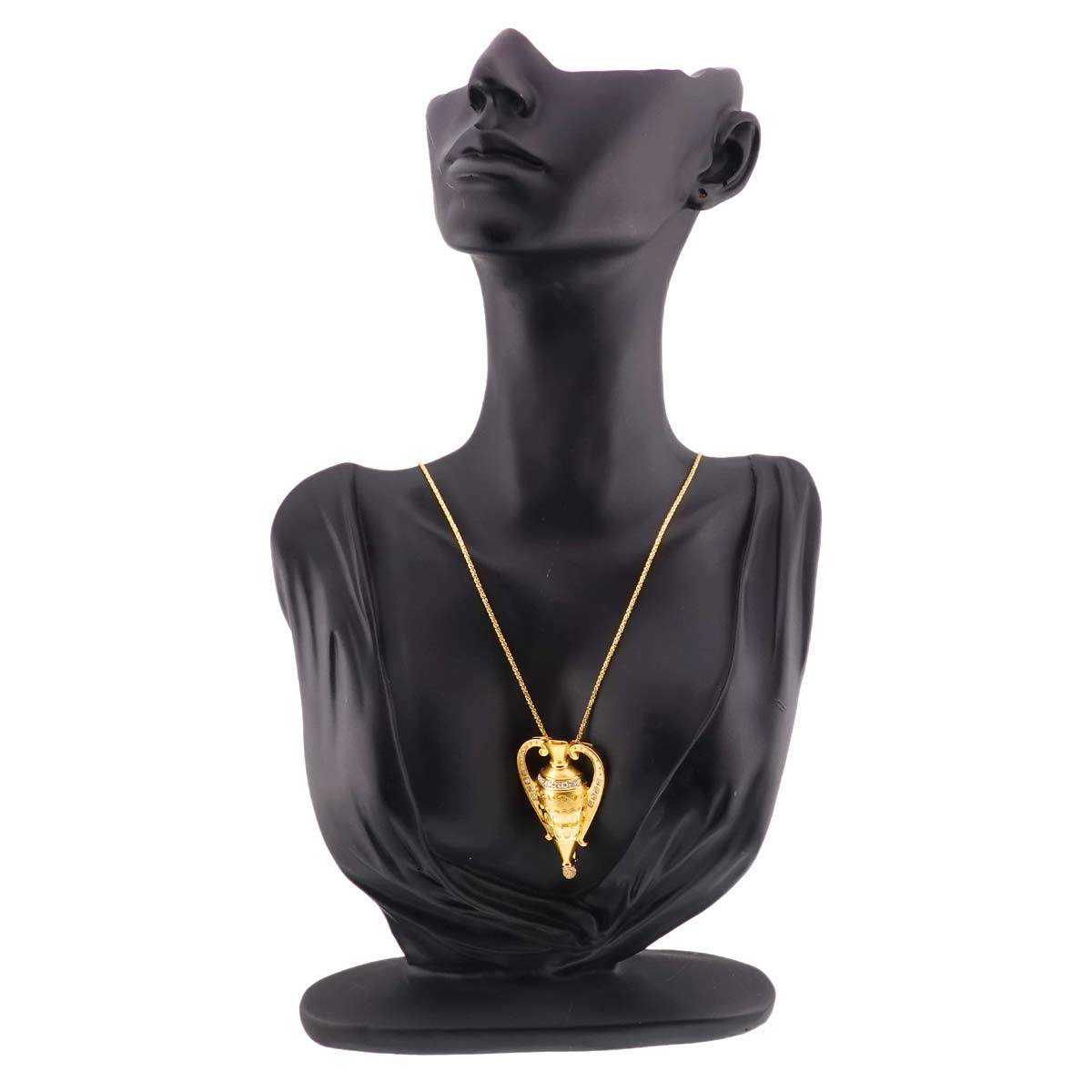 Diamond 0.59ct Necklace 18K K18 YG Yellow Gold 750