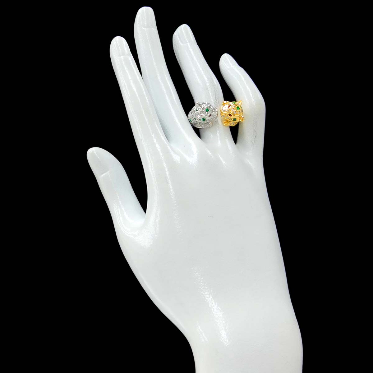 Diamond 0.96ct Emerald 0.71ct Ruby Ring 18K YG WG 750 6.25-6.5(US)