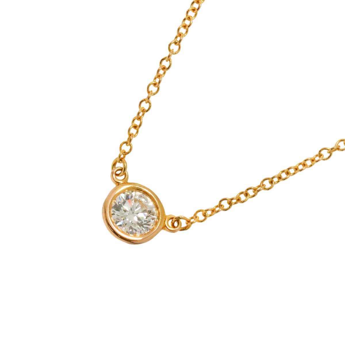 By The Yard Diamond Necklace 18K PG 750