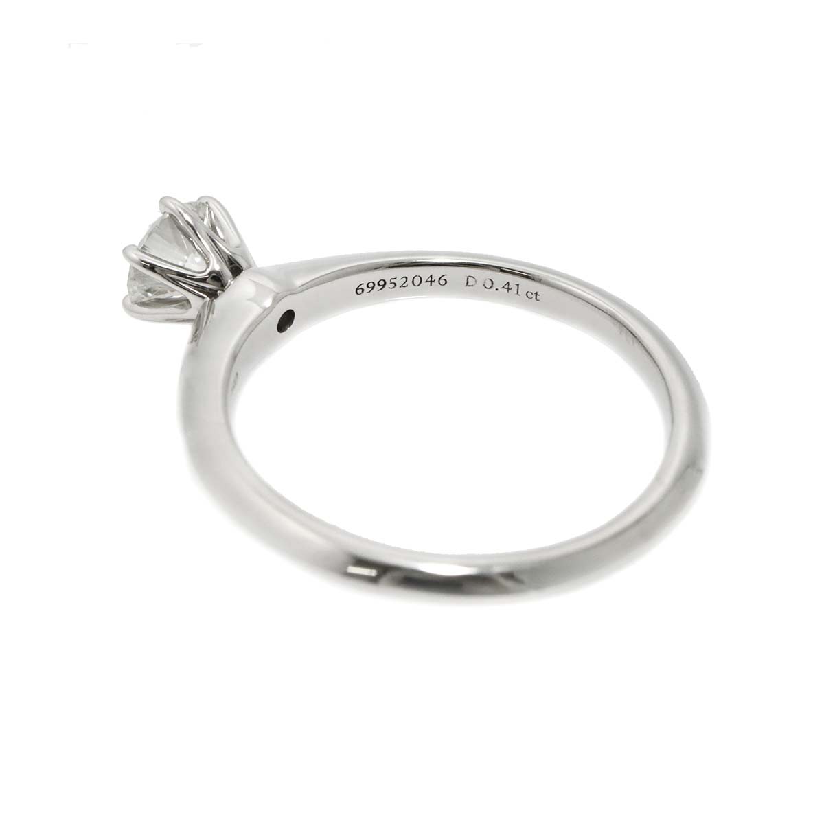 Diamond 0.41ct I/VVS1/3EX Ring Pt Platinum Size5.5-5.75(US)