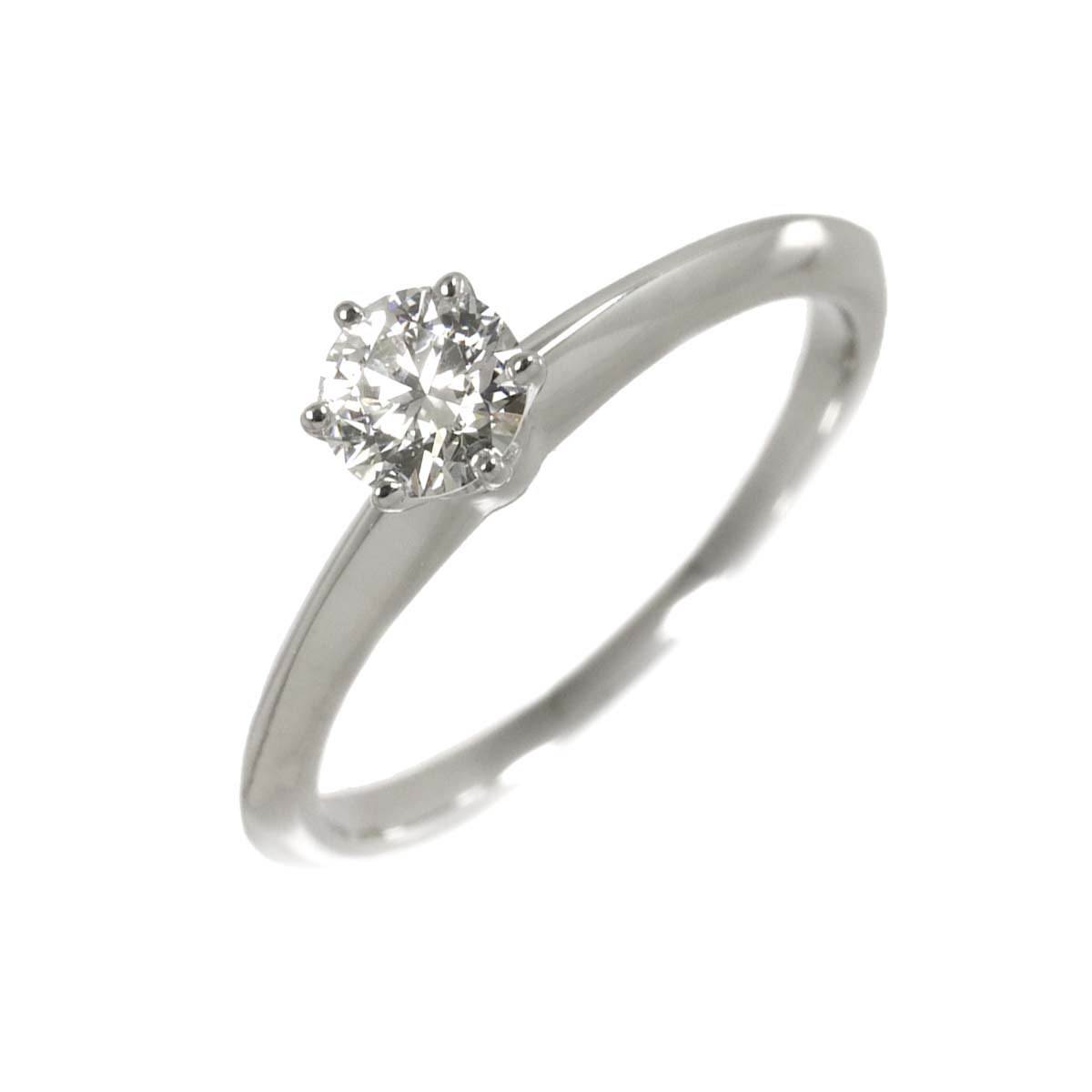 Diamond 0.41ct I/VVS1/3EX Ring Pt Platinum Size5.5-5.75(US)
