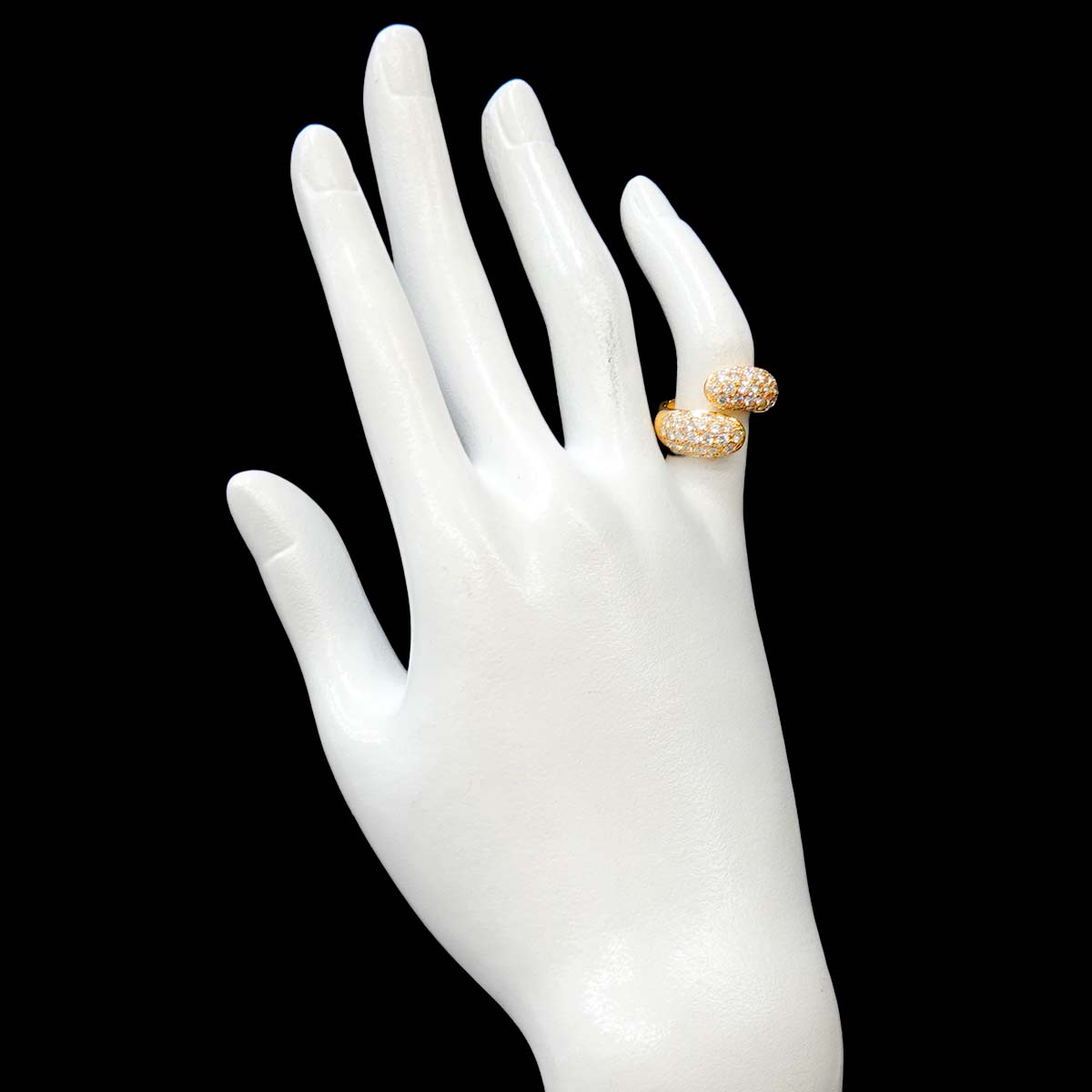 Diamond 1.55ct Ring 18K YG Yellow Gold 750 3.75-4(US)