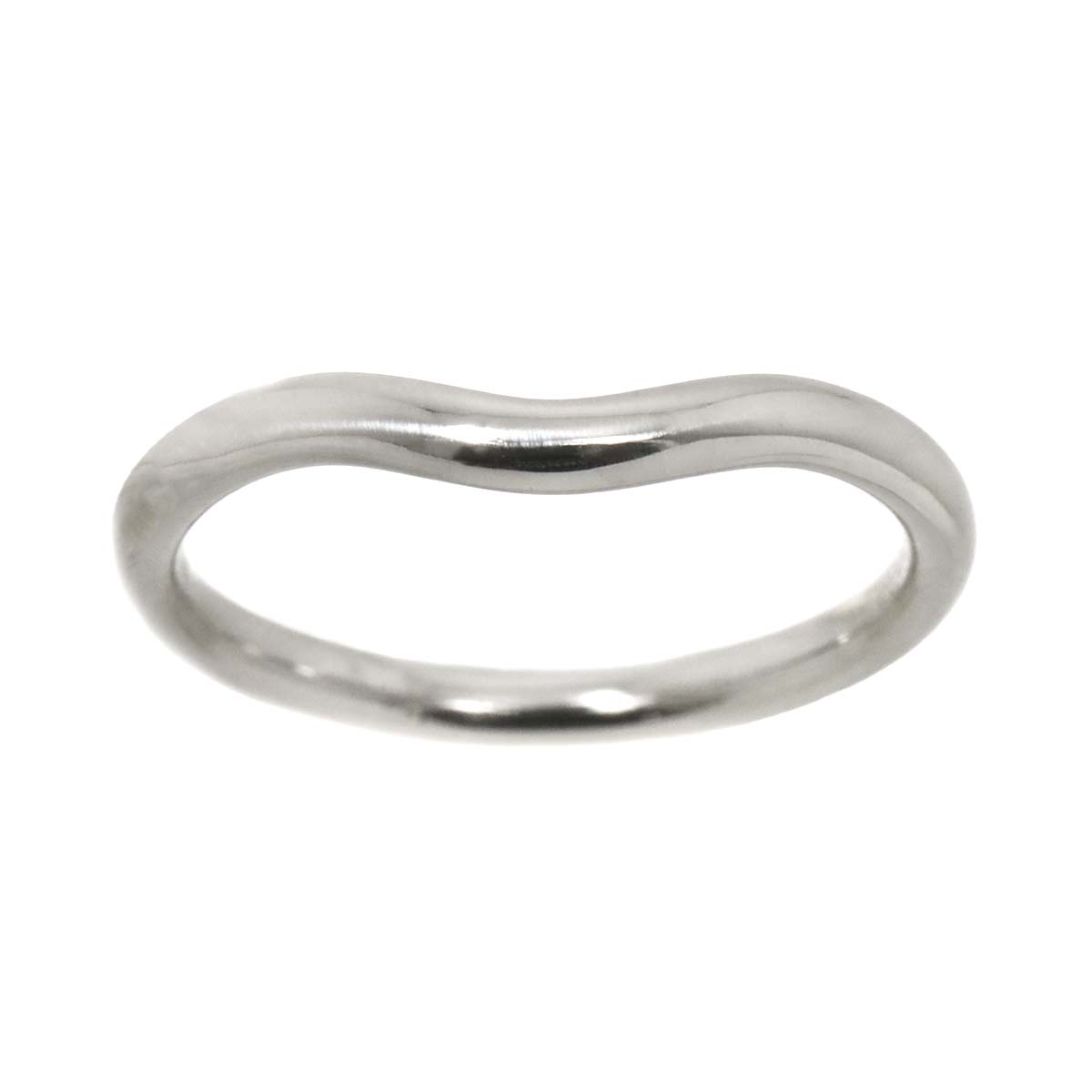 Curved Band Ring Pt Platinum size5-5.25(US)