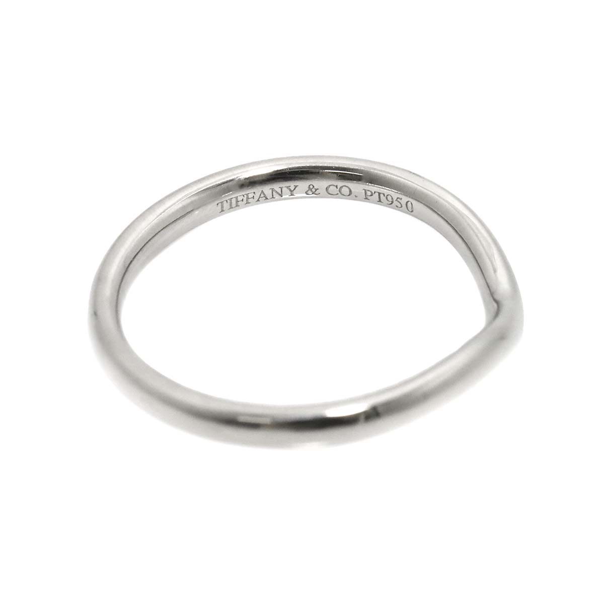 Curved Band Ring Pt Platinum size5-5.25(US)