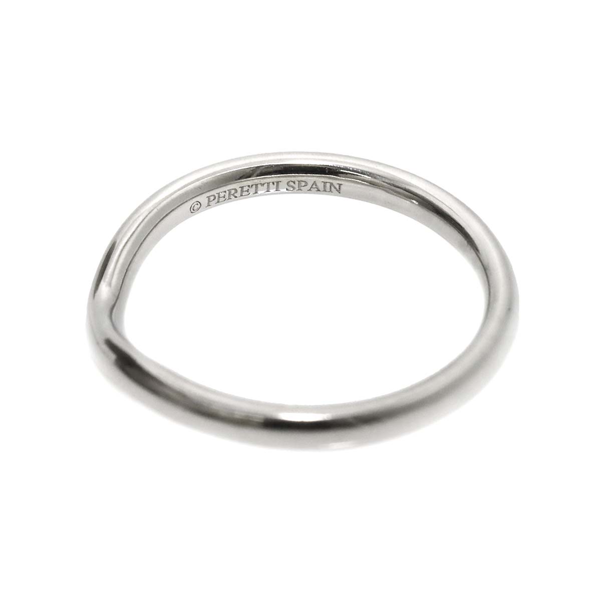Curved Band Ring Pt Platinum size5-5.25(US)