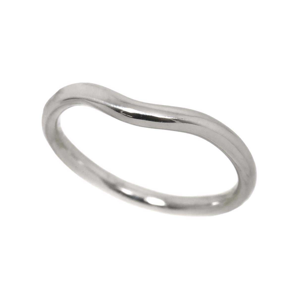 Curved Band Ring Pt Platinum size5-5.25(US)