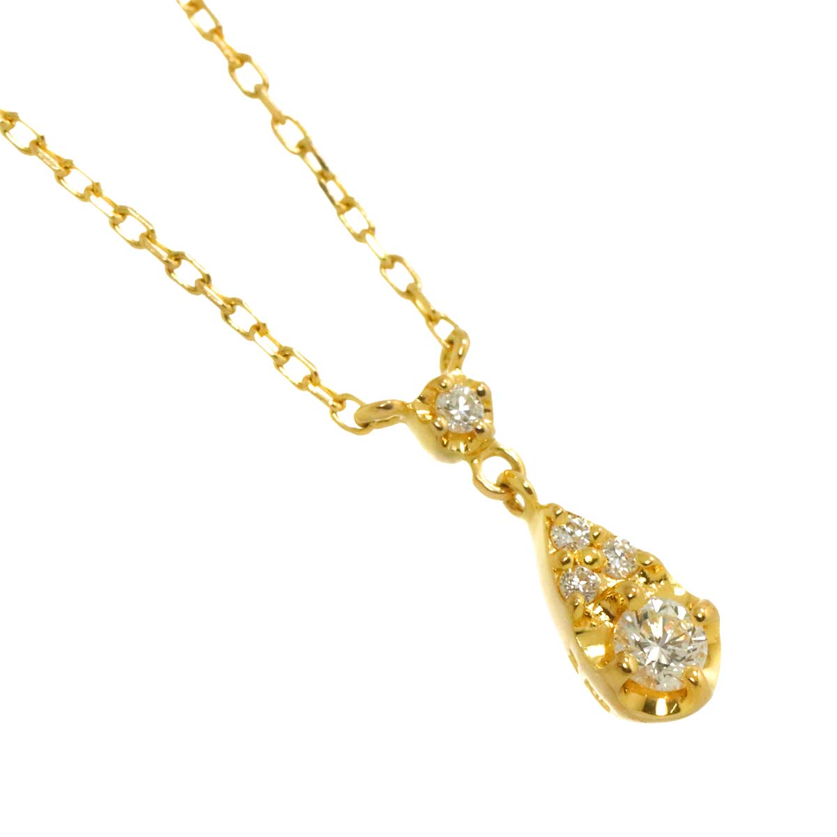 Diamond Necklace 18K Yellow Gold 750