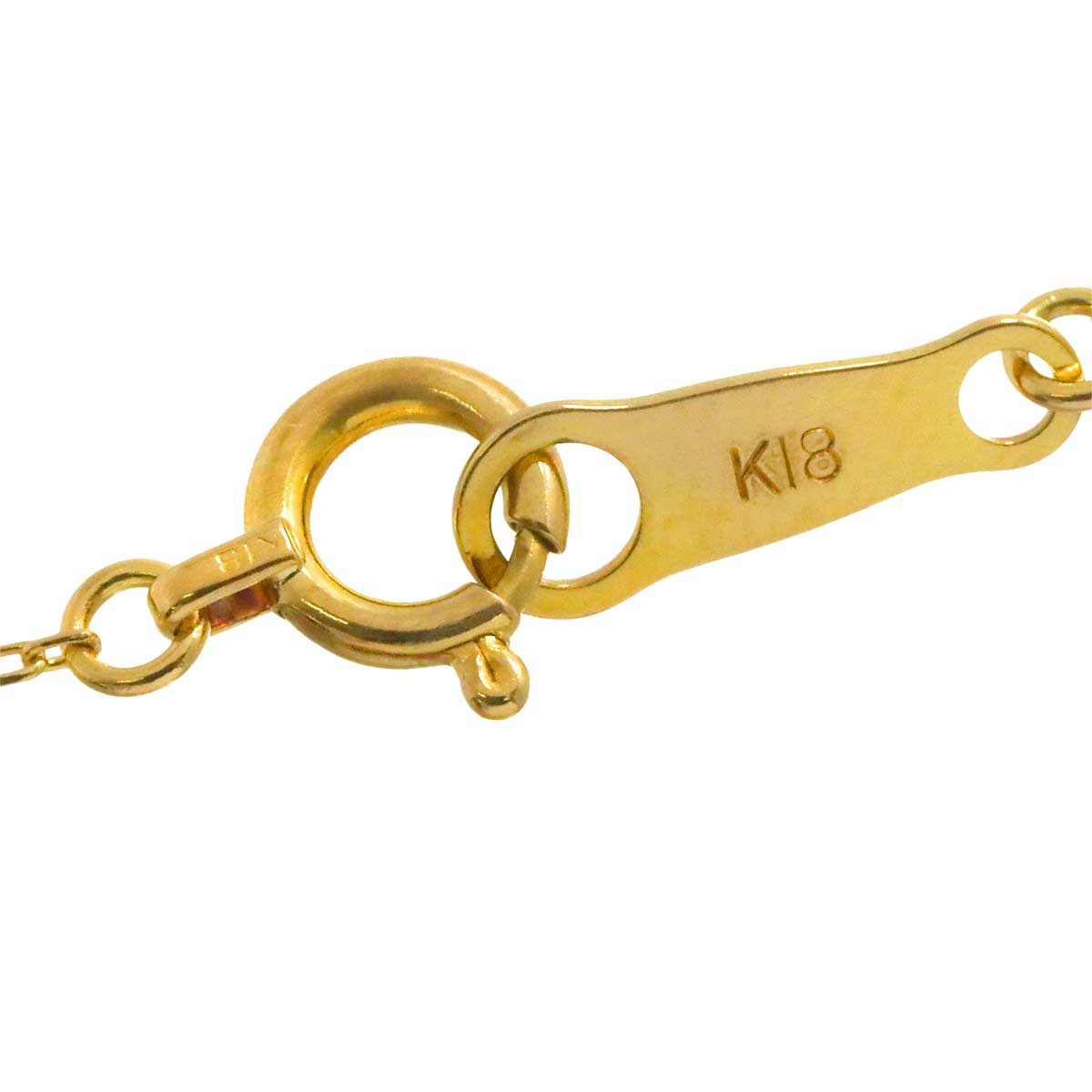 Diamond Necklace 18K Yellow Gold 750
