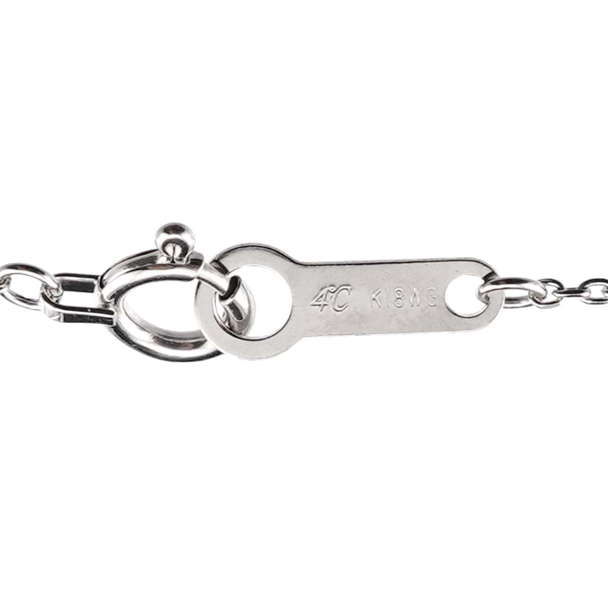 Diamond Necklace 18K White Gold 750