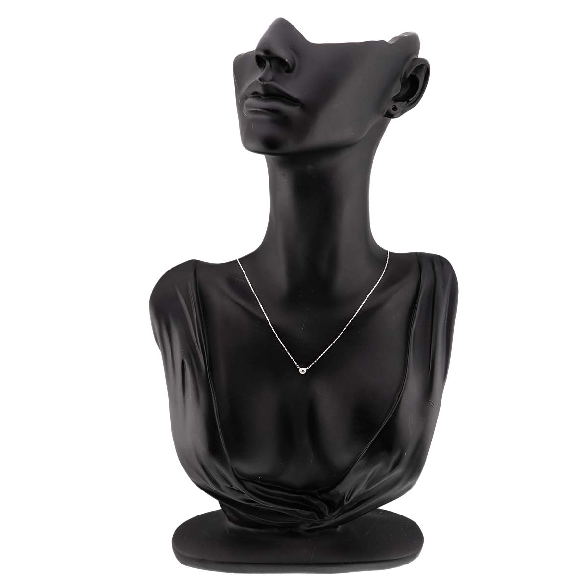 Diamond Necklace 18K White Gold 750