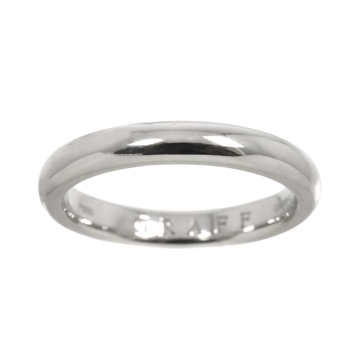 Shape Bund Ring Pt Platinum Size6.25-6.5(US)