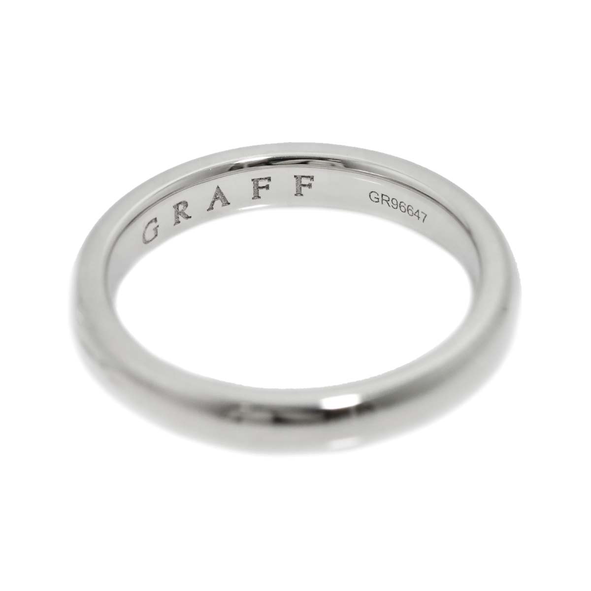Shape Bund Ring Pt Platinum Size6.25-6.5(US)