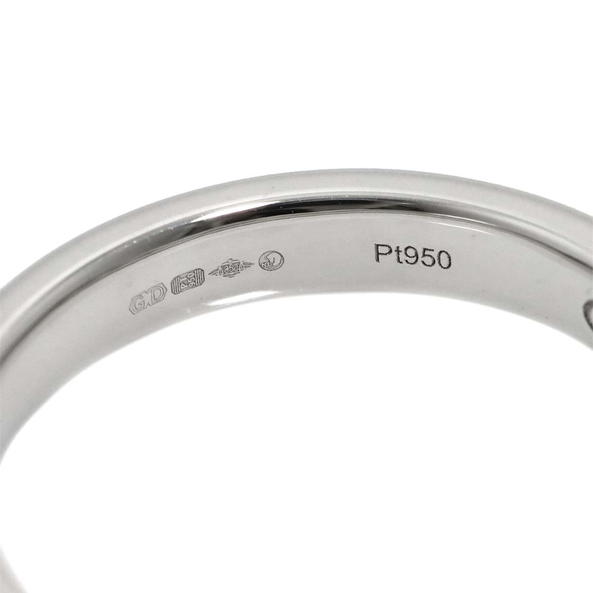 Shape Bund Ring Pt Platinum Size6.25-6.5(US)