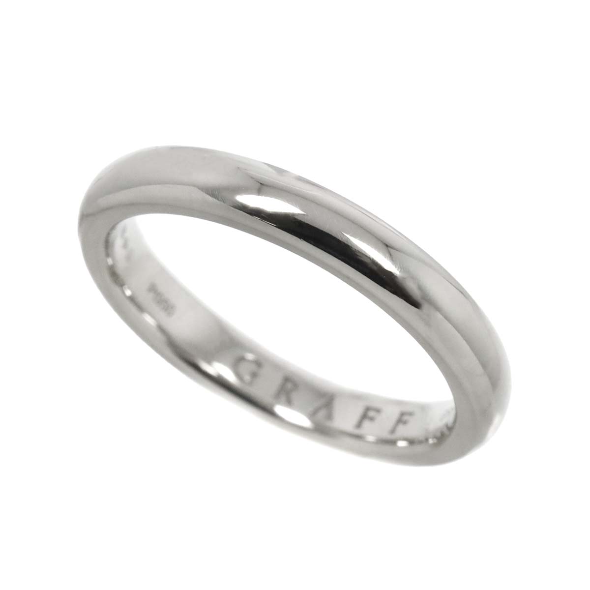 Shape Bund Ring Pt Platinum Size6.25-6.5(US)