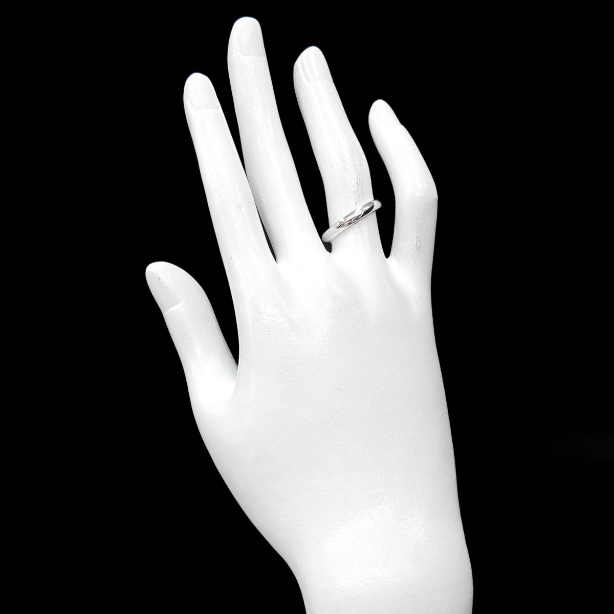 Shape Bund Ring Pt Platinum Size6.25-6.5(US)