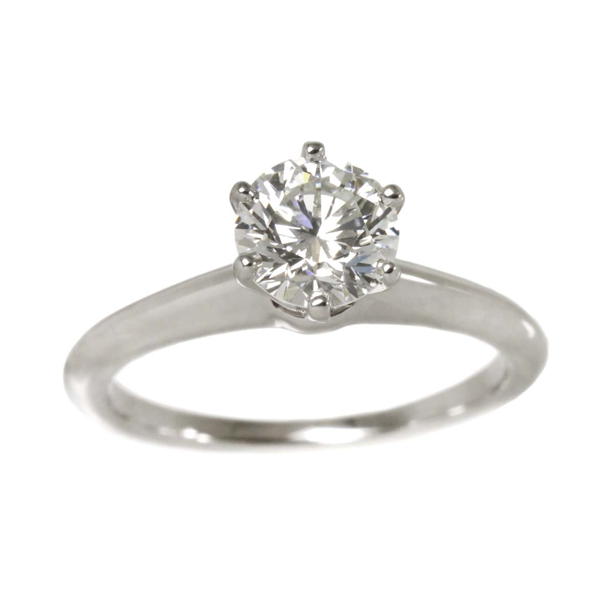 Solitaire Diamond 1.10ct I/VVS1/3EX Ring Pt Size5.75-6(US)