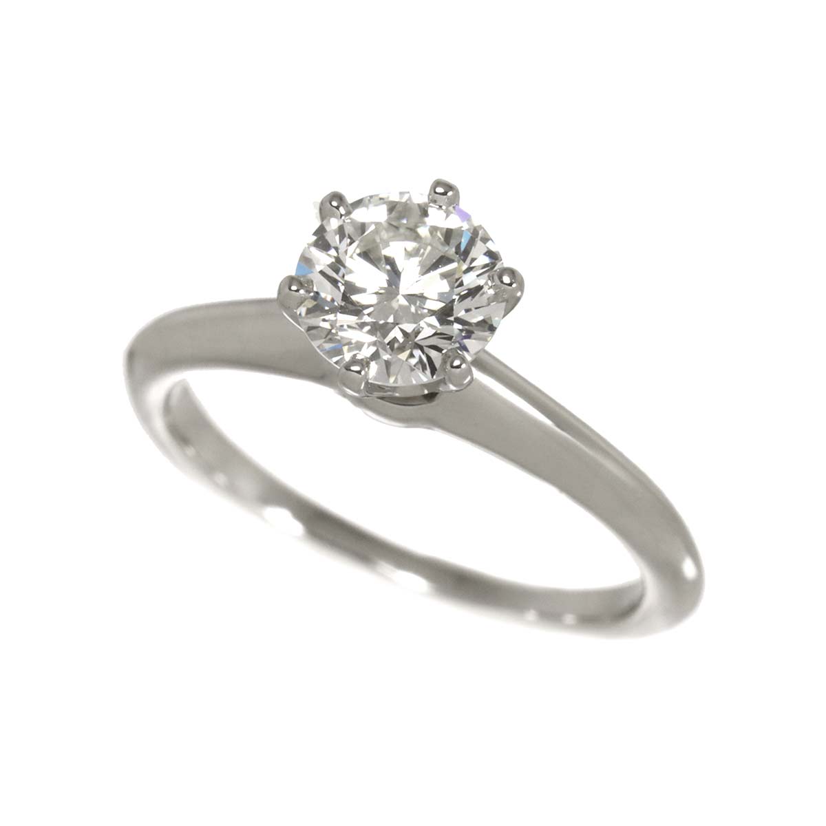 Solitaire Diamond 1.10ct I/VVS1/3EX Ring Pt Size5.75-6(US)