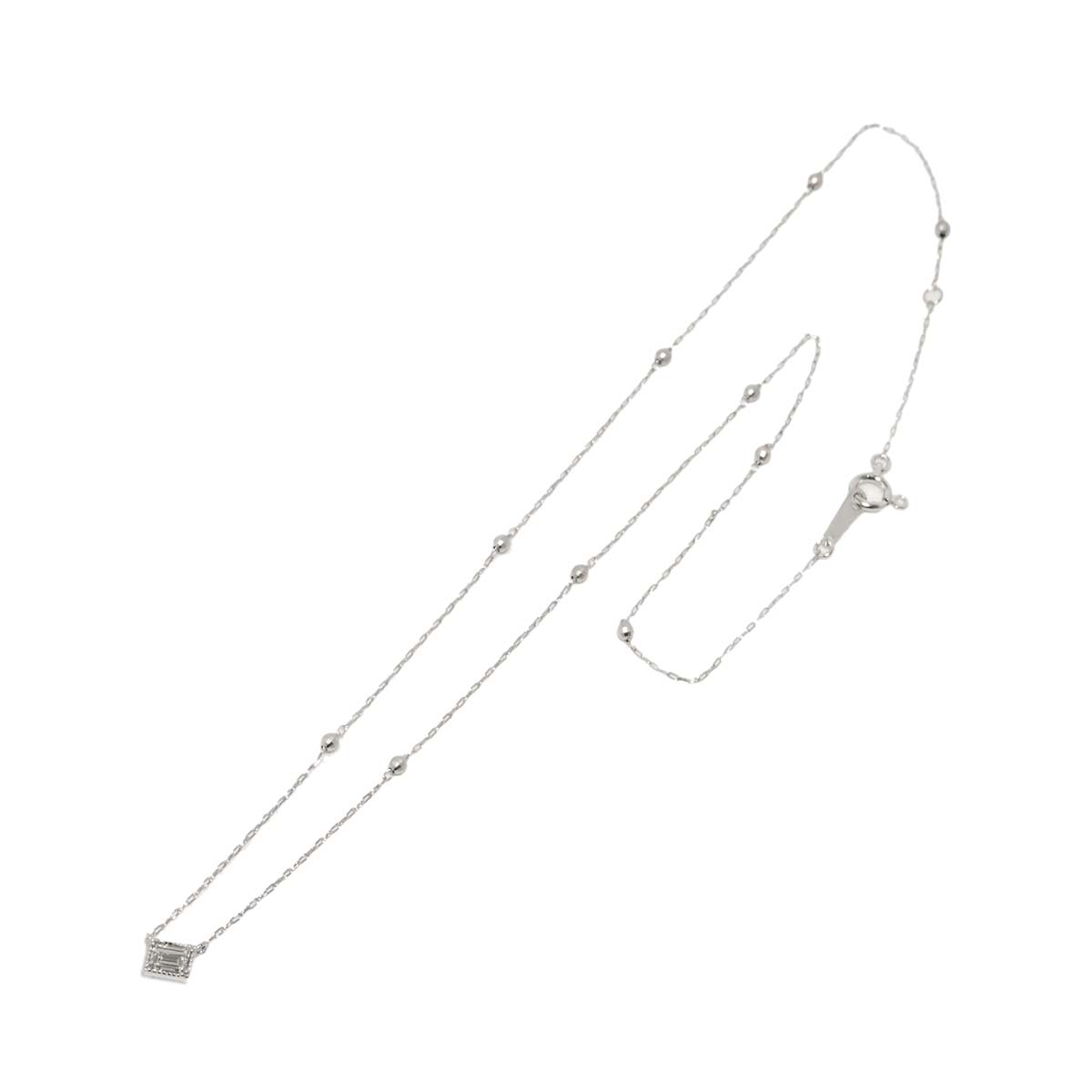Diamond 0.229ct Necklace 18K WG White Gold 750